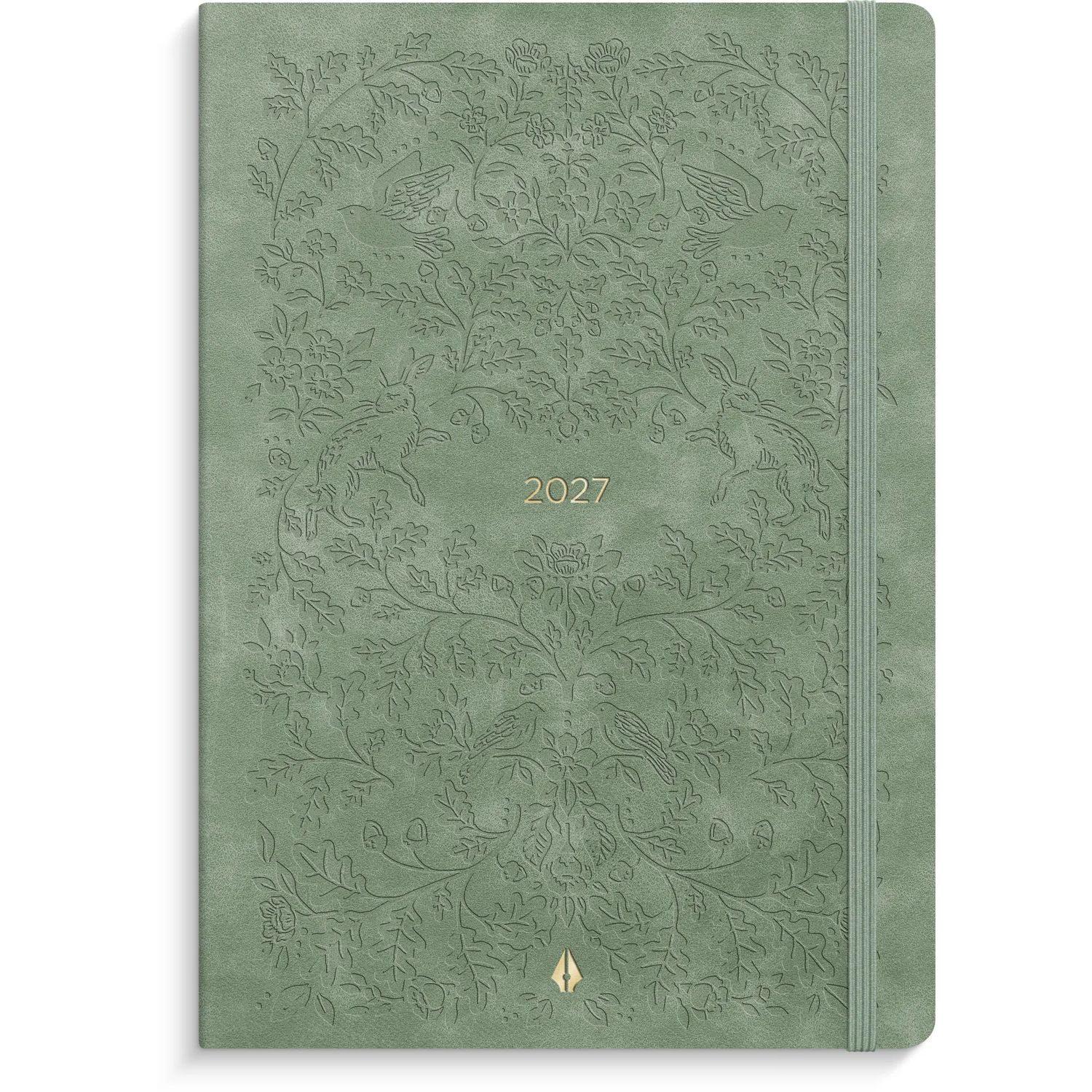 Jahresplaner Senator Forma Deluxe 26/27 Velourleder grün 17M