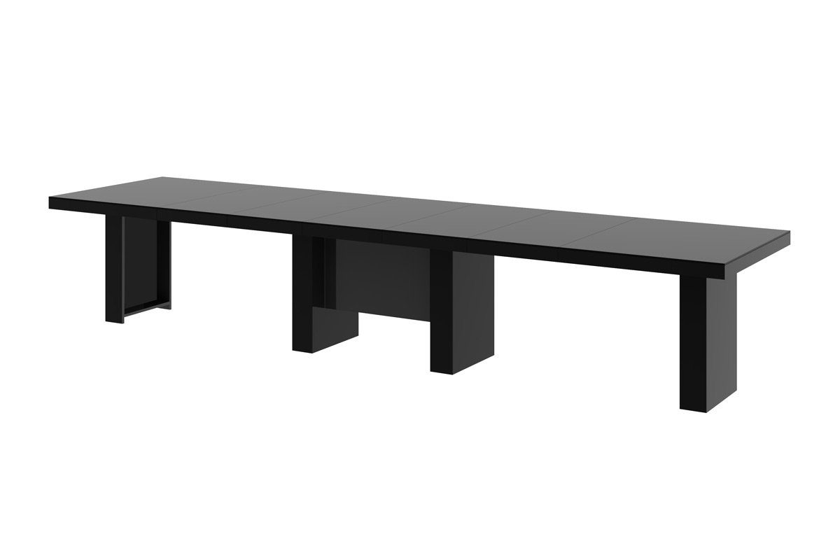 designimpex 400 Design Tisch ausziehbar cm Esstisch 160 HLA-111 Hochglanz bis Schwarz Hochglanz XXL Esstisch