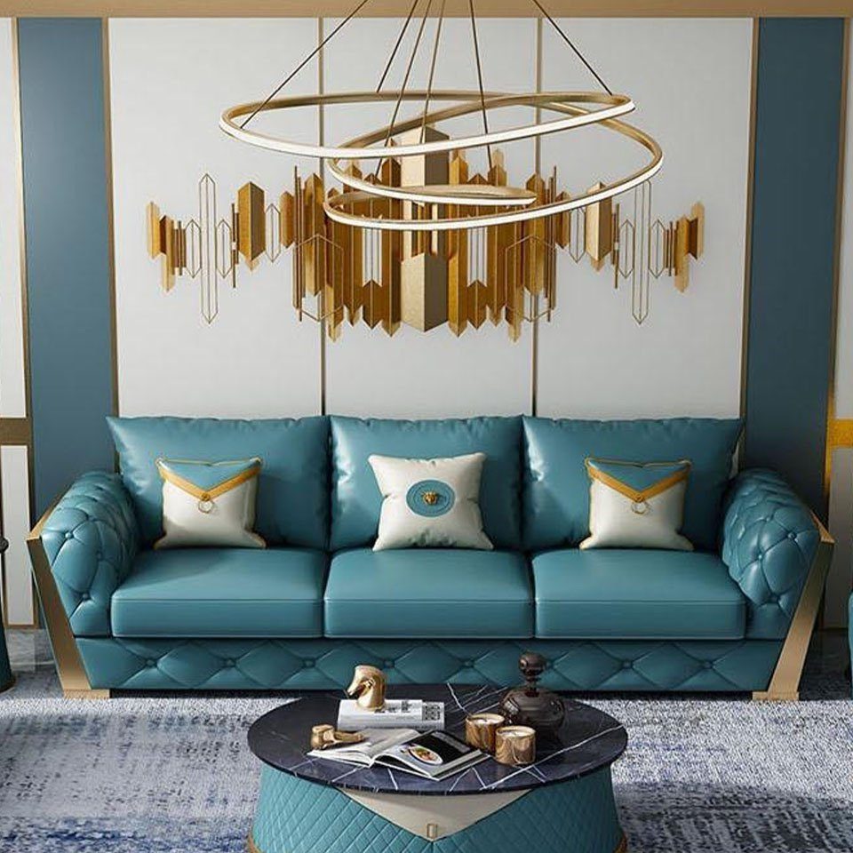 Xlmoebel 3-Sitzer jvmoebel Design-Sofa in modernem Stil mit hochwertiger Polsterung, Hergestellt in Europa