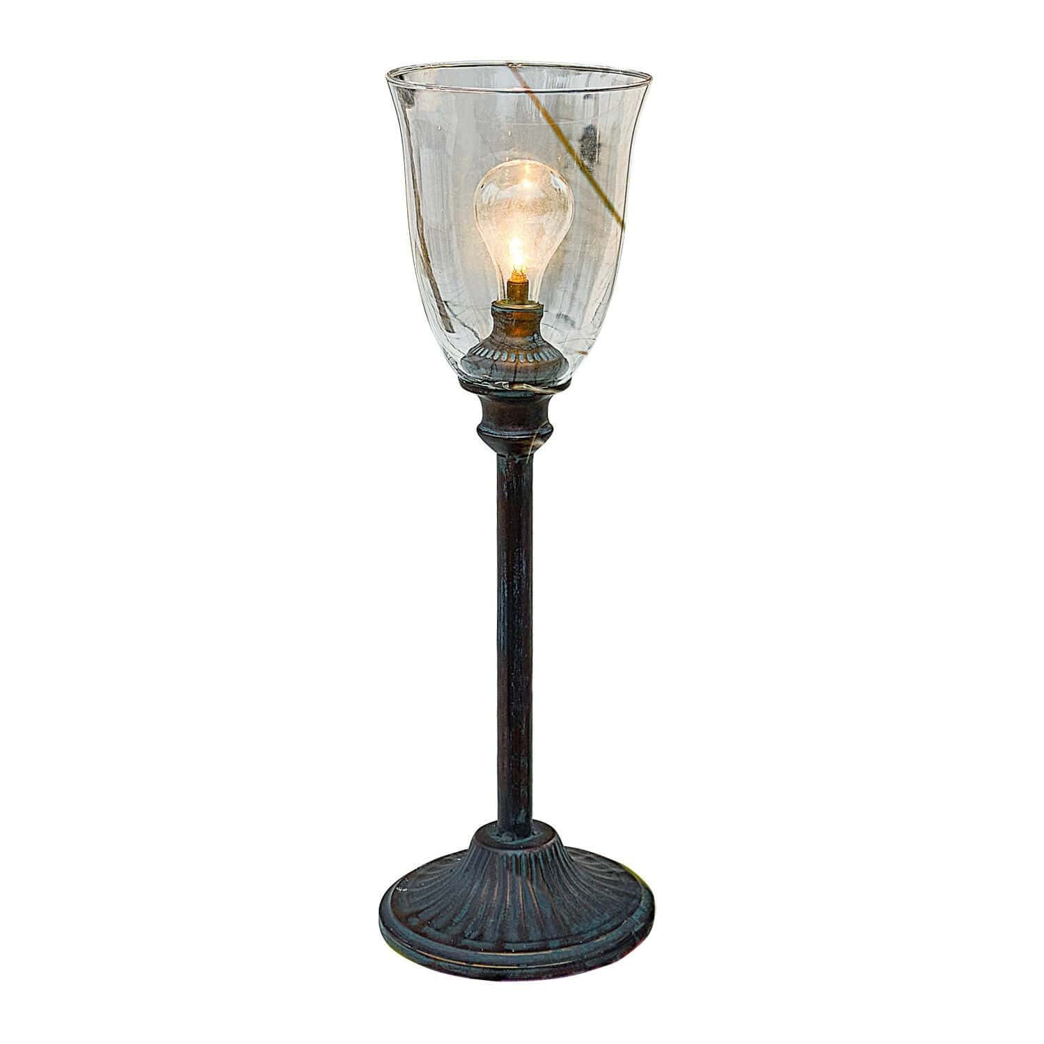 LED Laterne Wiederaufladbare LED-Laterne Goulette antikbraun