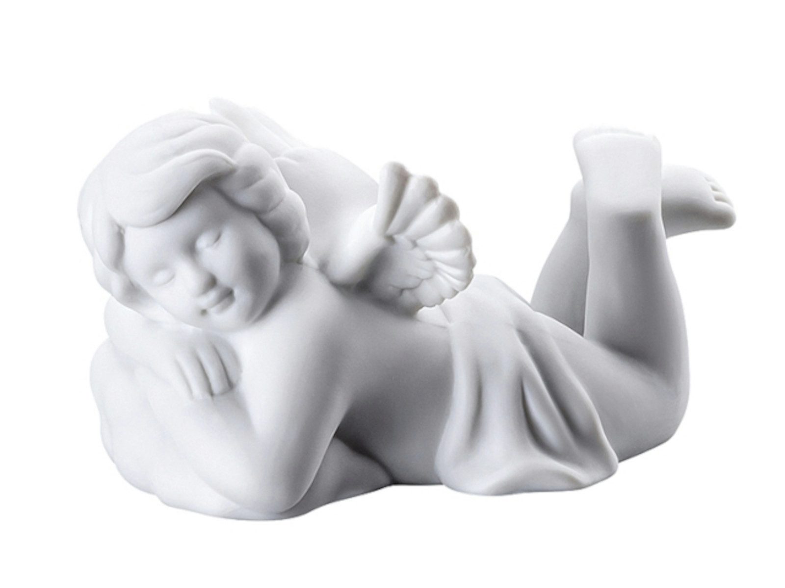 Rosenthal Dekofigur Engel träumend klein weiss matt 6,5 cm, Figuren