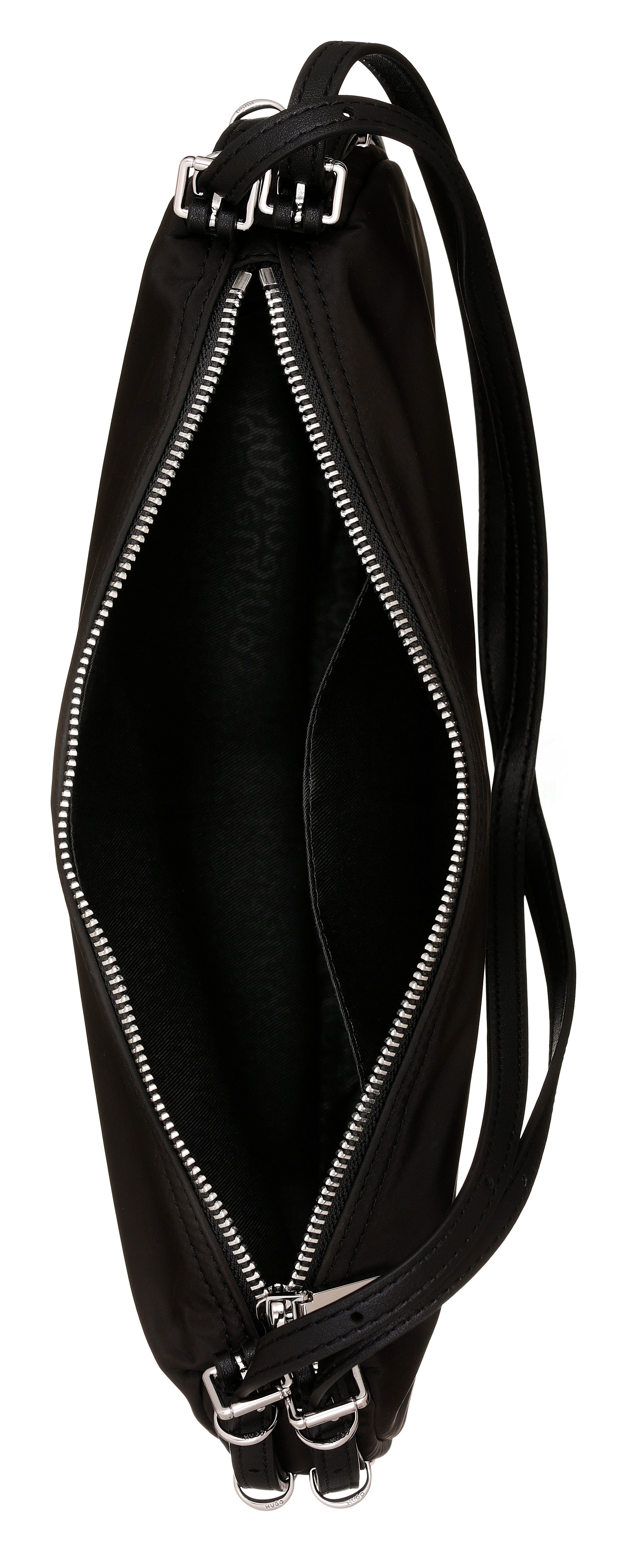 HUGO Schultertasche Neeko, Damen Beuteltasche, Handtasche Umhängetasche mit doppeltem Henkel
