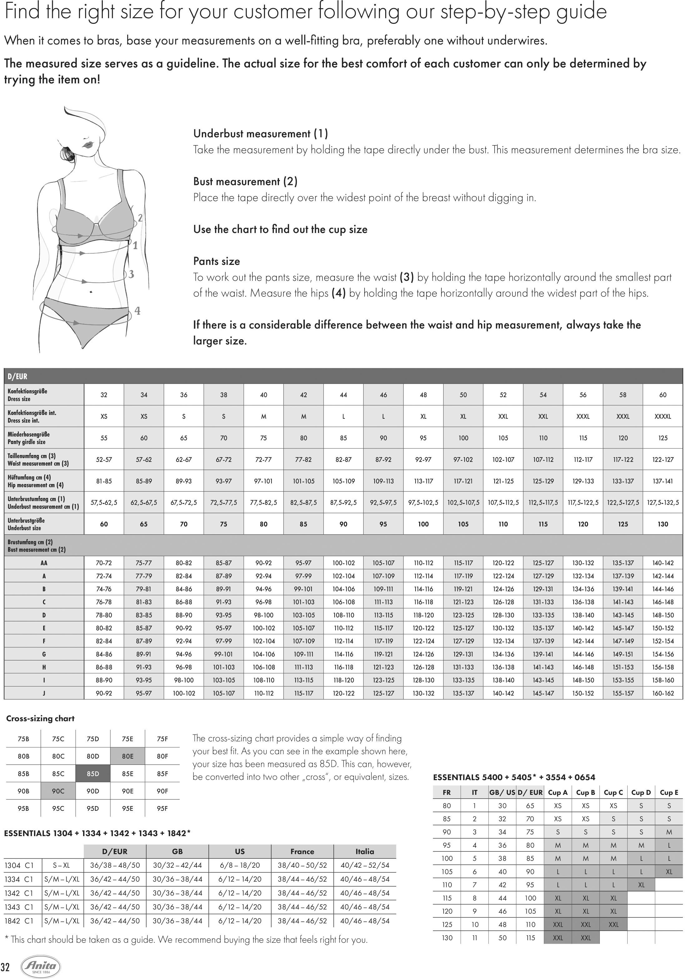 Anita since 1886 Entlastungs-BH Lucia Blütenoptik, Tüllstickerei, breite Träger, viergeteiltes Cup, feminin