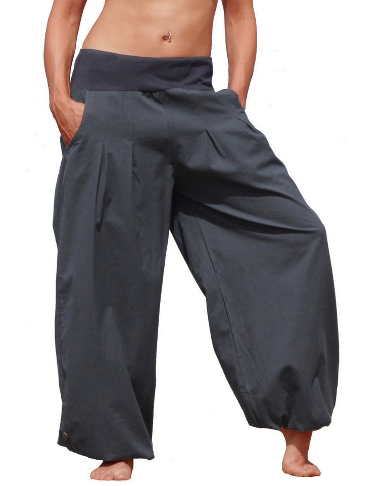 Leucht-Welten Pumphose Pumphose aus Baumwolle, Unisex, Nr. P1 Grau Baumwolle