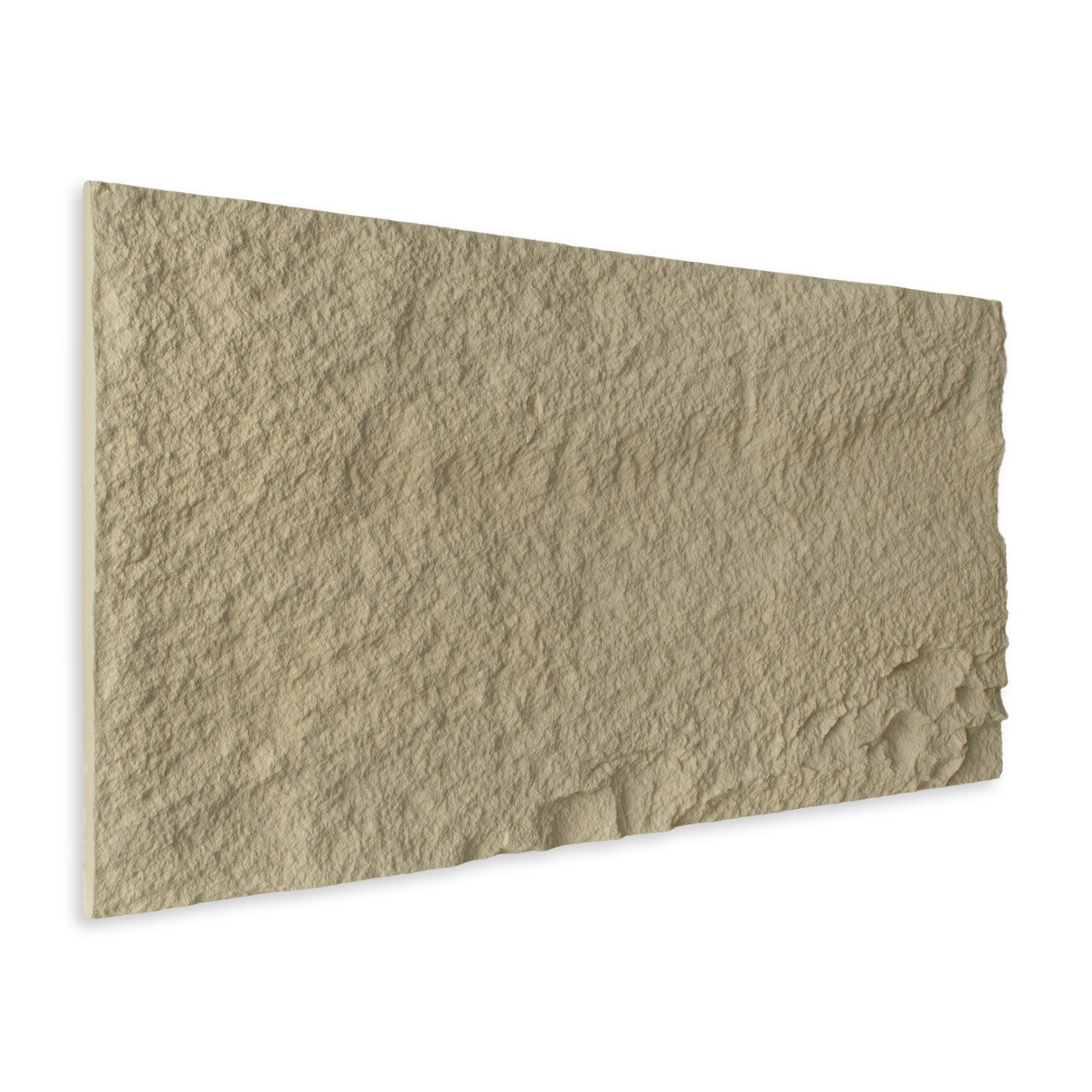 Hexim Wandpaneel, (Steinoptik Felsen Platten 1 Stück 120x60cm PU Wandverkleidung 0,73 m² 3D Paneele Bruchstein Stone Dekor Wandpaneele Wanddeko Steinplatte Felswand Wohnzimmer Innenwand (A002-15 Beige)