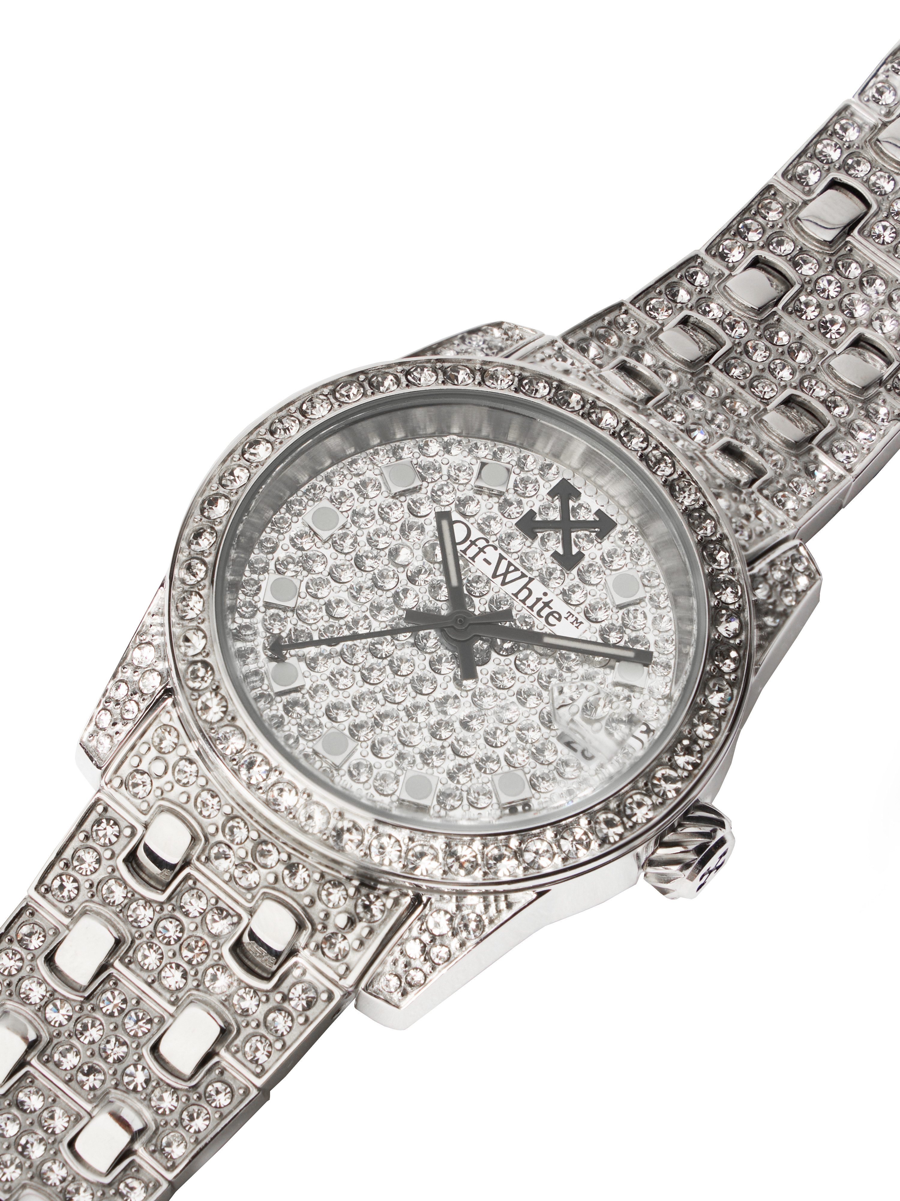 OFF-WHITE Quarzuhr DISCREET OW1L037M0015, Armbanduhr, Damenuhr, Edelstahlarmband, analog, Tag