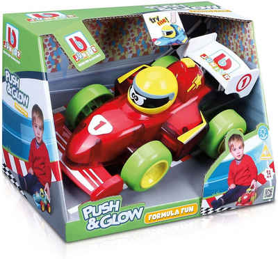 bbJunior Spielzeug-Auto Spielzeugauto - Push & Glow Formula Fun (rot), leuchtet und spielt Melodien