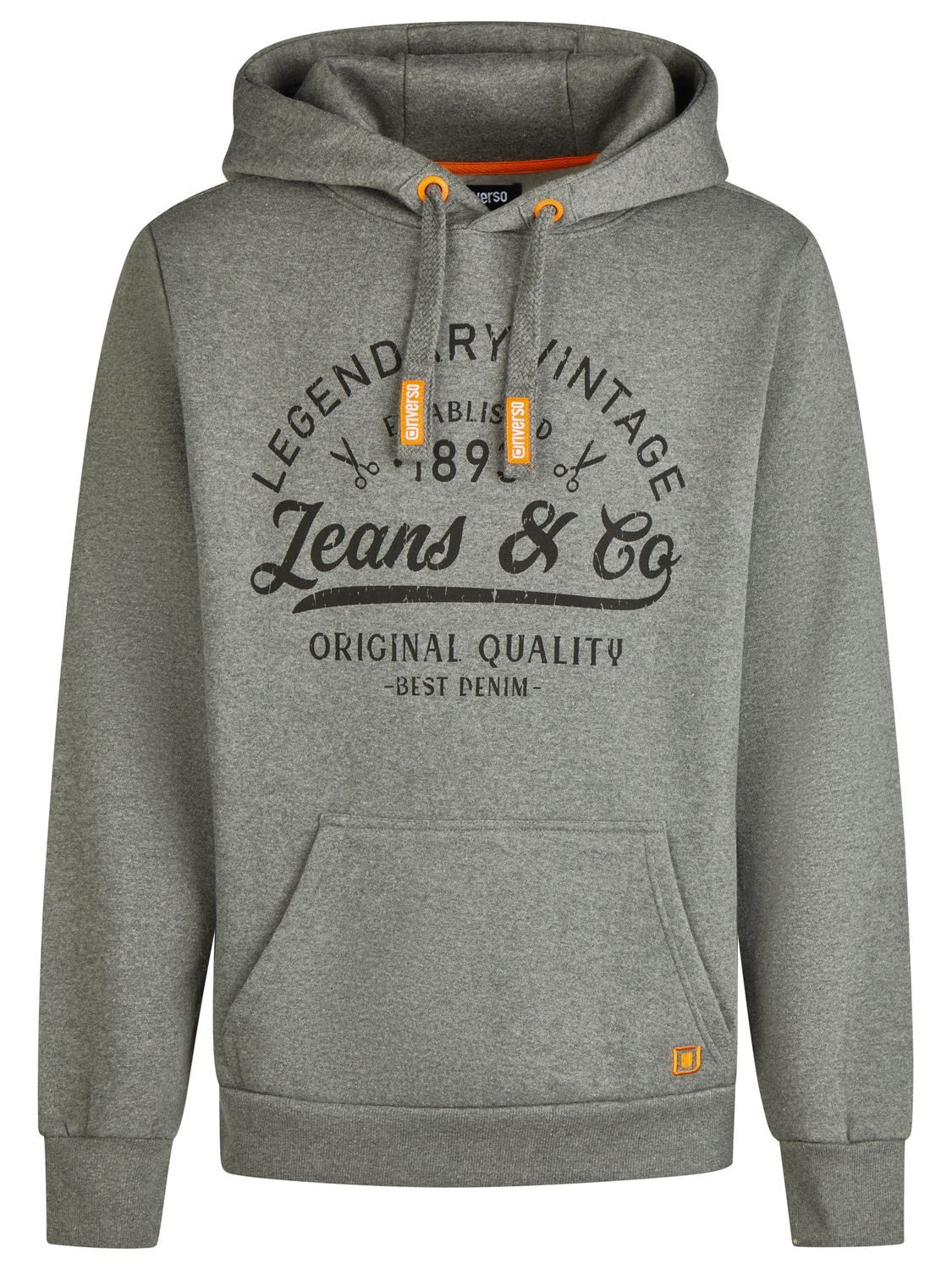 riverso Kapuzenpullover Herren Hoodie RIVArmin Regular Fit Longsleeve Sweatshirt mit Kängurutasche