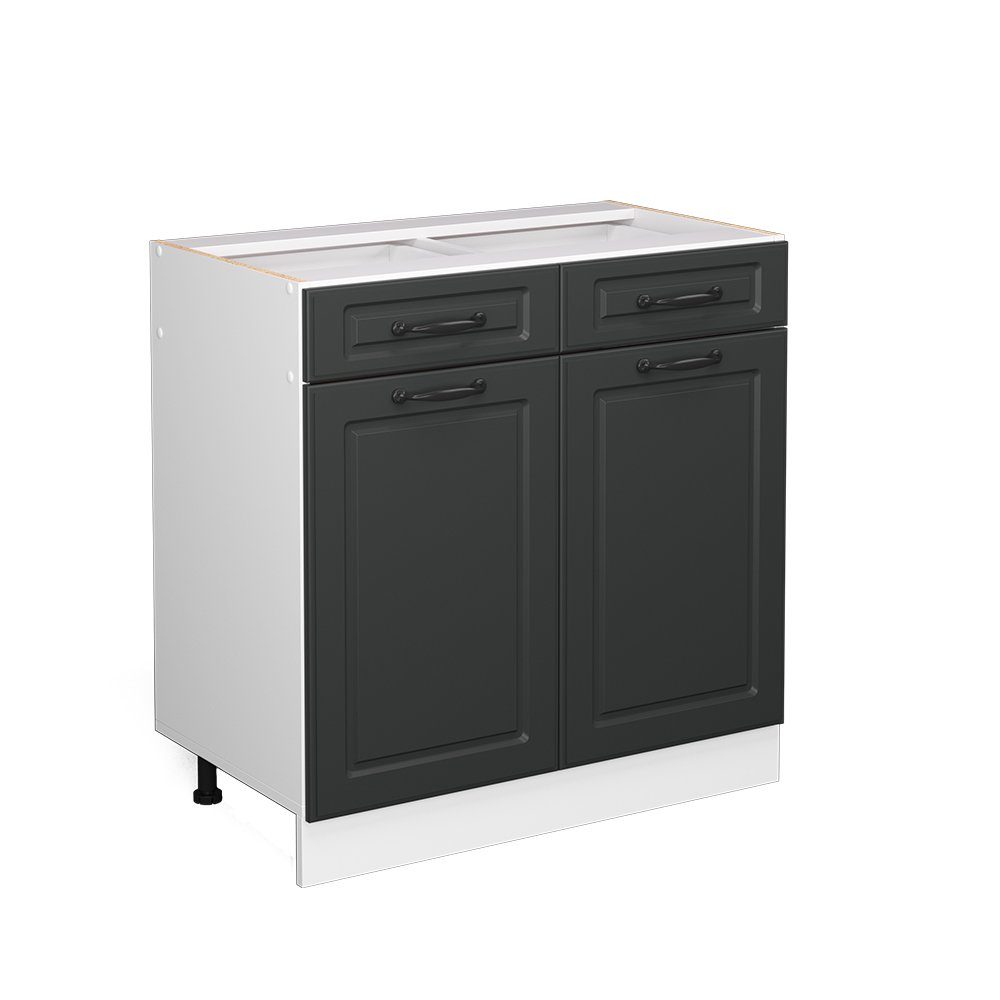 Vicco Unterschrank R-Line, Anthrazit Landhaus/Weiß, 80 günstig online kaufen