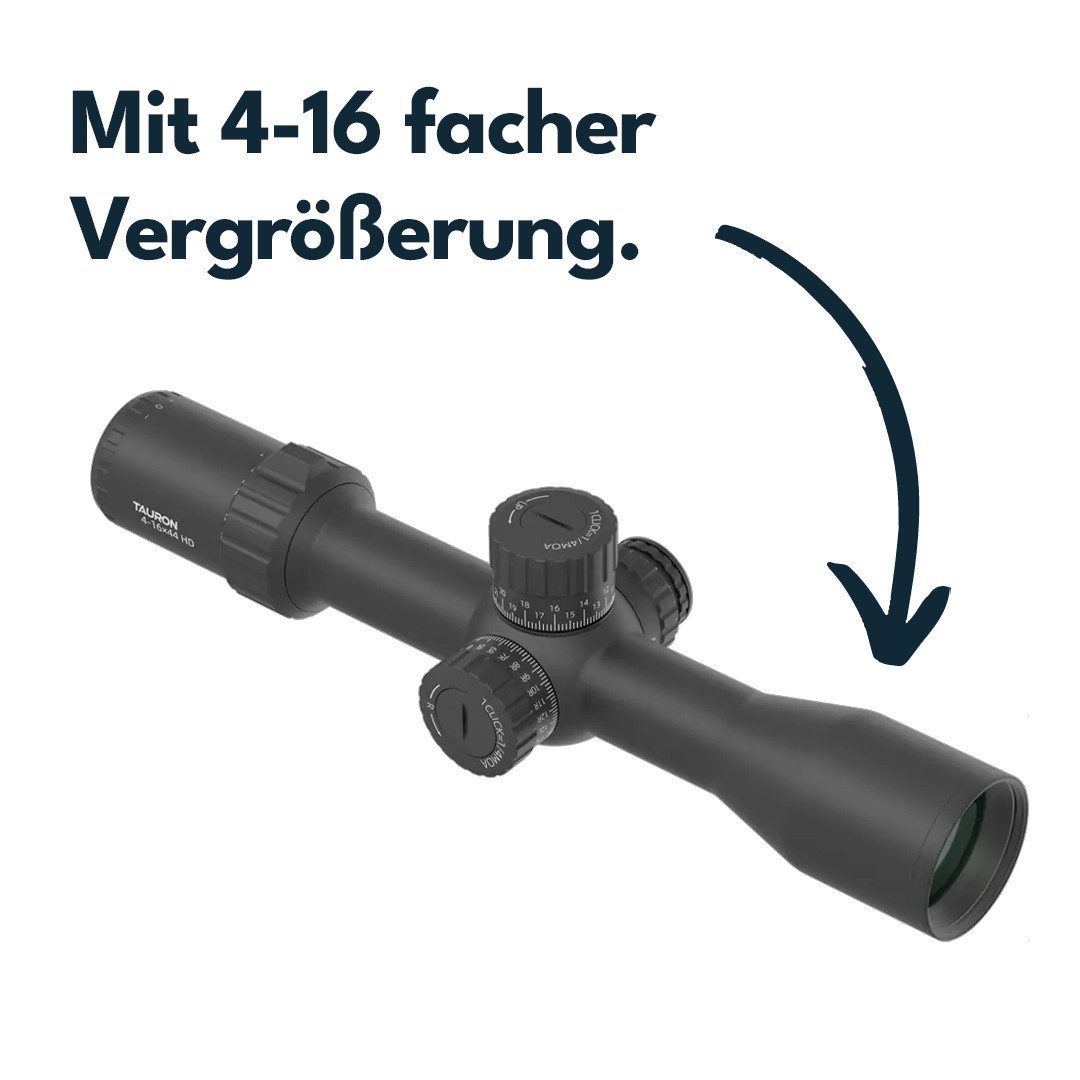Vector Optics Vector Optics SCFF-80 Tauron 4-16x44 HD MOA FFP Zielfernrohr (Ideal für Jagd, Sport und Airsoft)