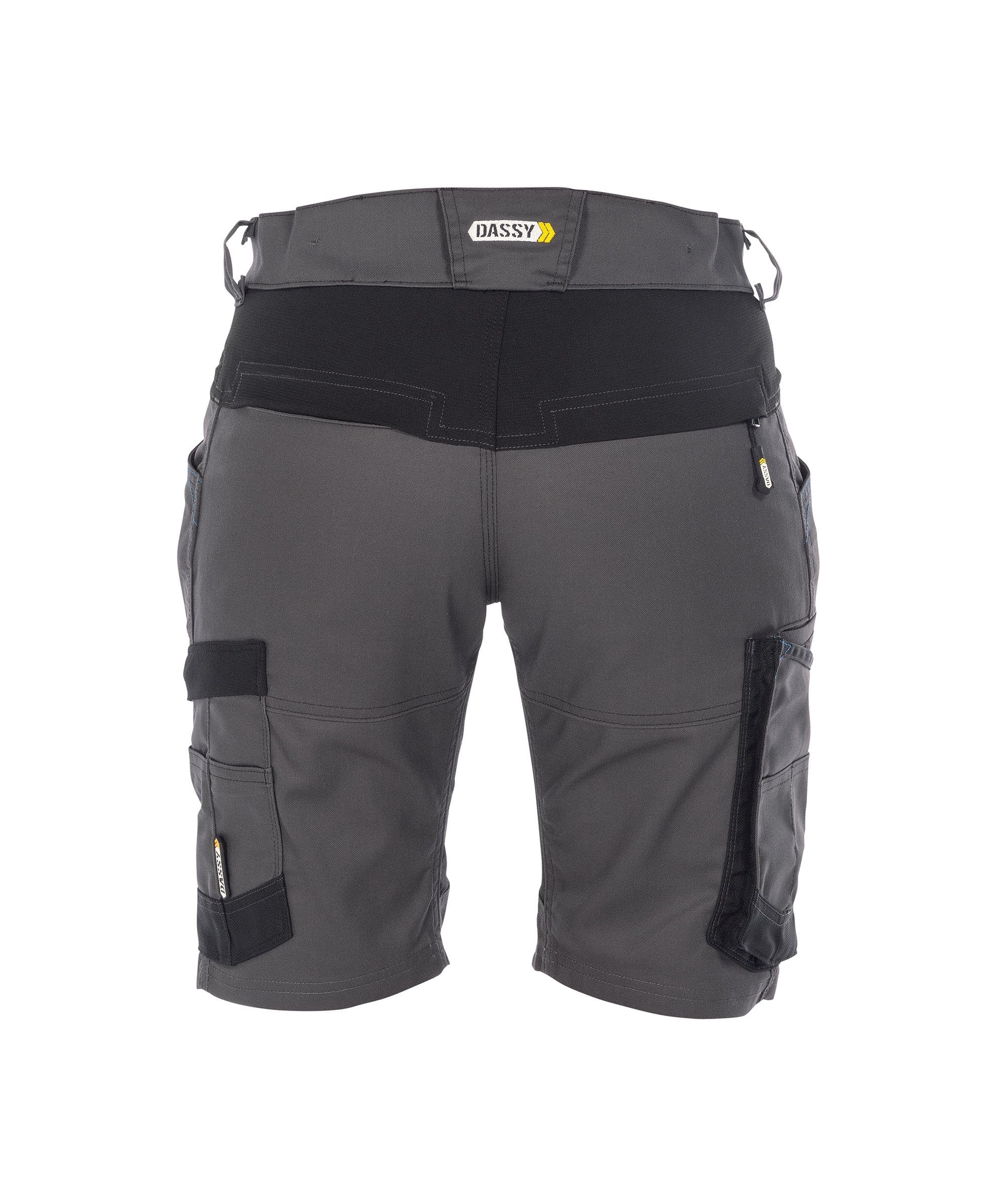 Women (1-tlg) Arbeitsshorts Axis für Arbeitsshorts Stretch mit anthrazitgrau/schwarz Dassy Damen