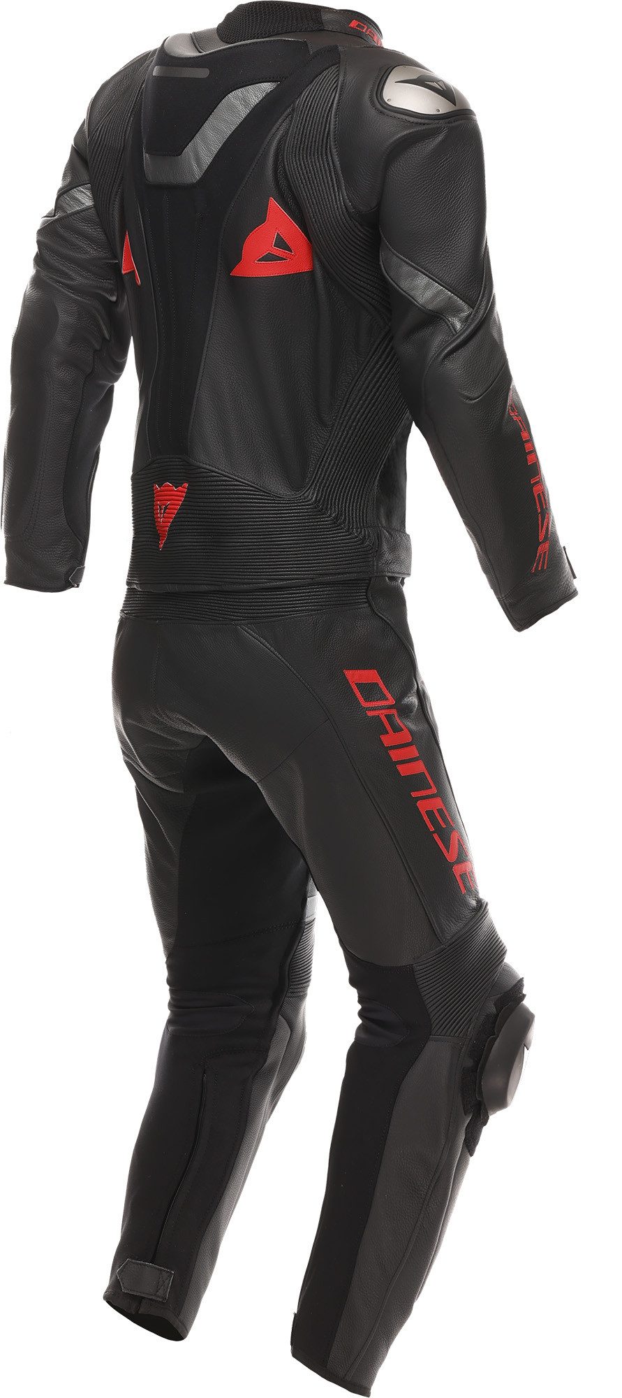 Dainese Motorradkombi Demon Sprint S/T 2-Teiler Motorrad Lederkombi Atmungsaktiv,Ellenbogenprotektoren enthalten,Hüftprotektoren enth