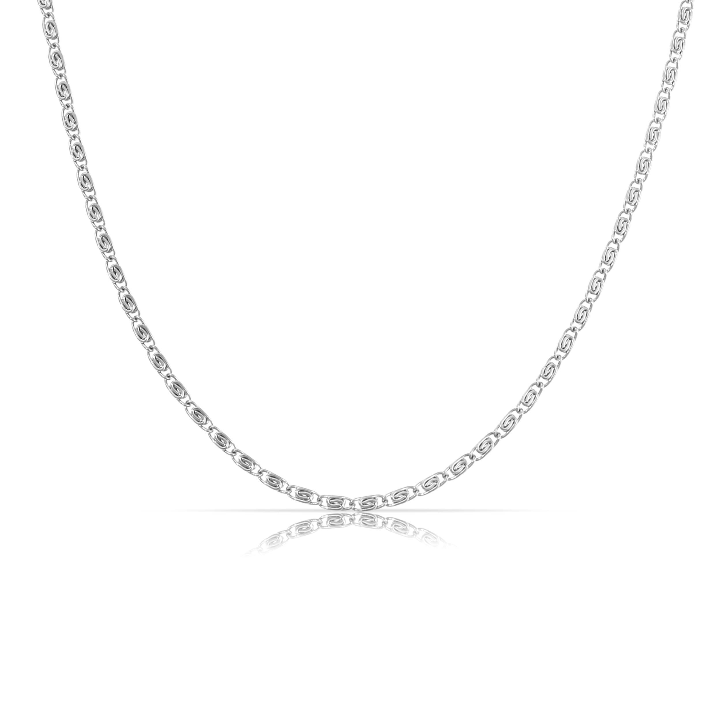 Made by Nami Edelstahlkette Minimalistische Halskette für Damen mit starkem Karabiner-Verschluss, Choker-Kette Frauen & Mädchen Filigrane Gliederkette