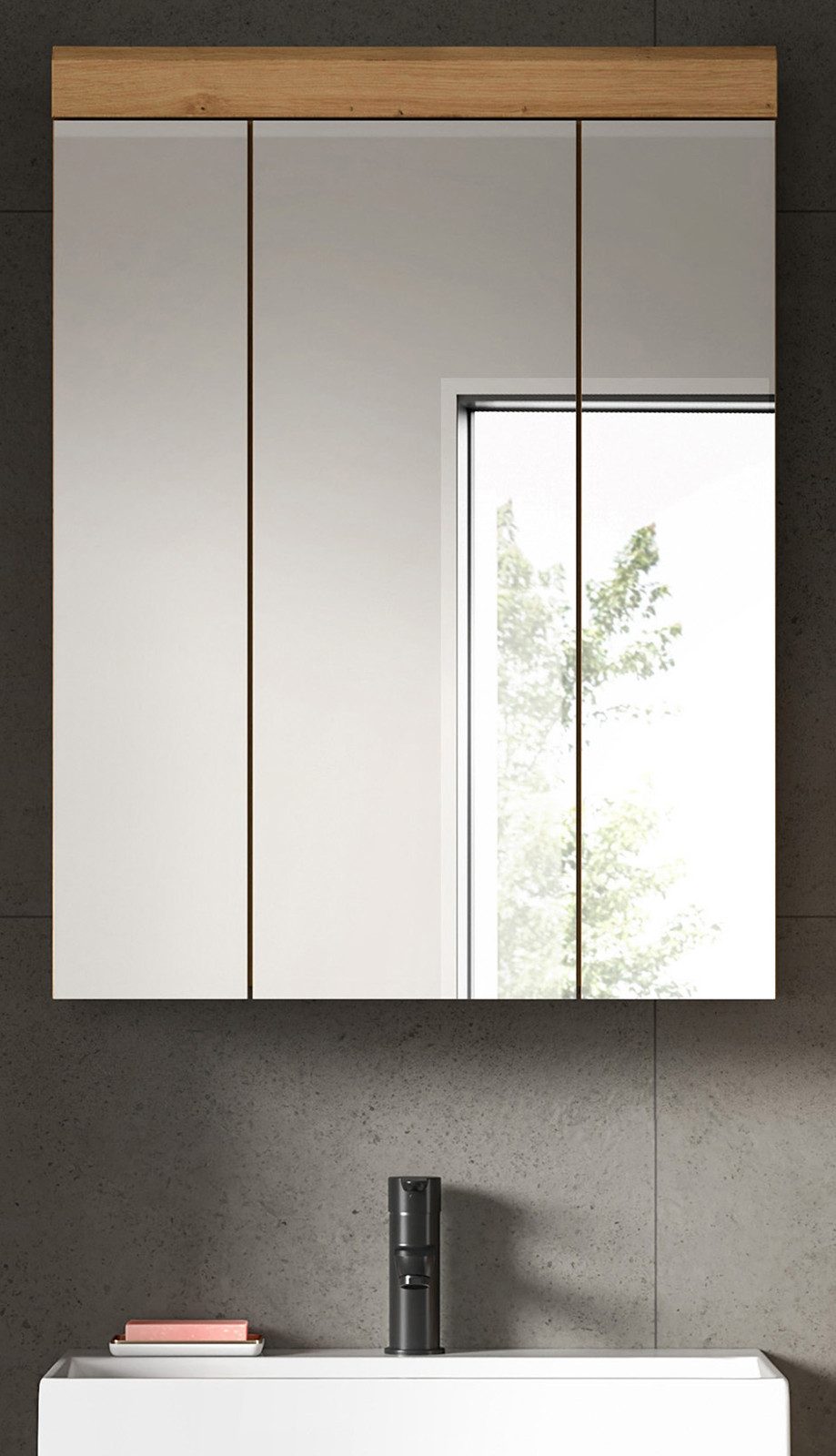 Inn.Furn Badezimmerspiegelschrank Shawn (Badschrank in Artisan Eiche Dekor, günstig online kaufen