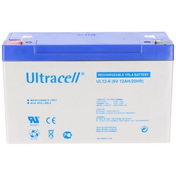 Ultracell Ultracell UL12-6 6V 12Ah Bleiakku AGM Blei Gel Akku Akku