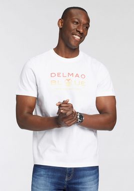 DELMAO T-Shirt mit modischem Brustprint - NEUE MARKE!