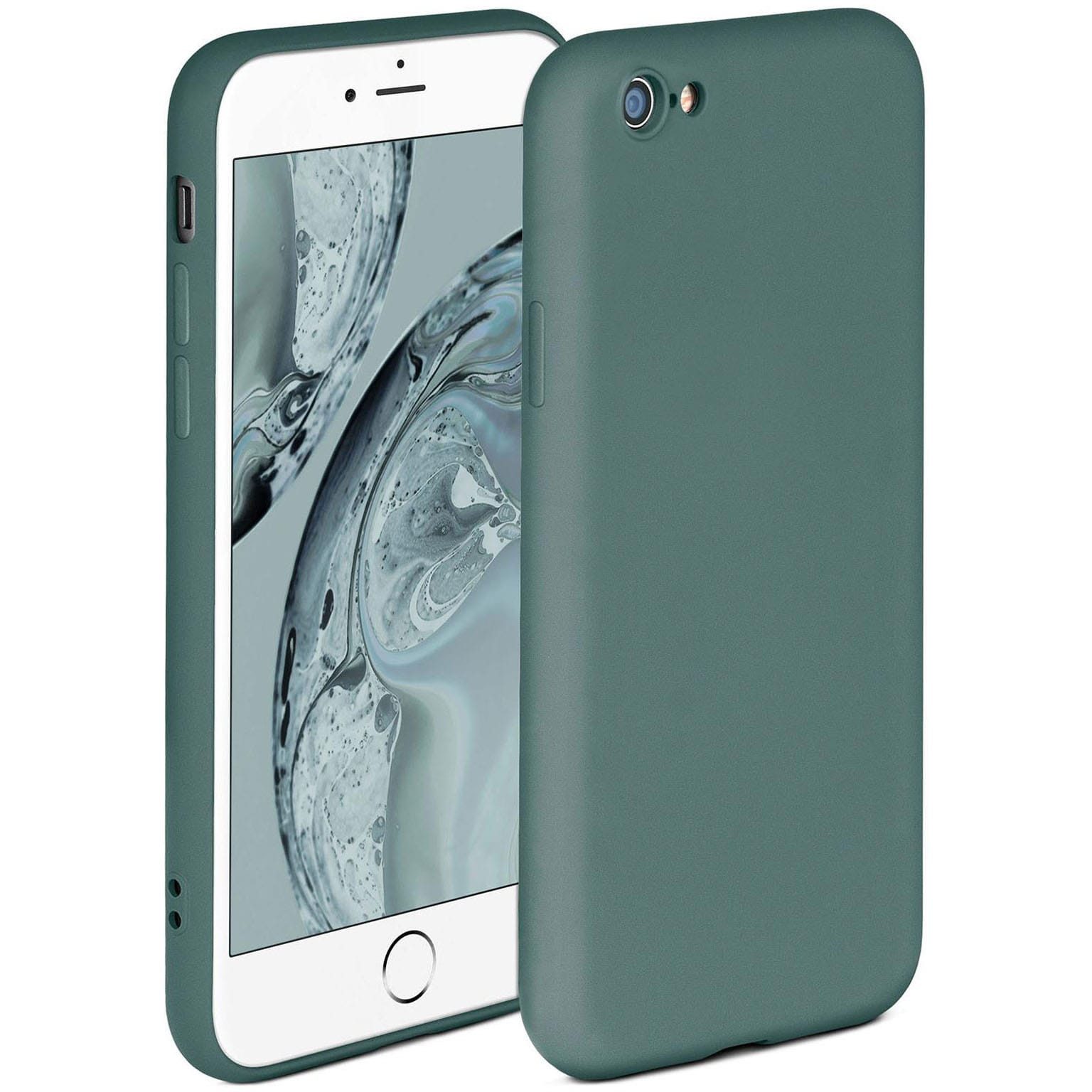 ONEFLOW Handyhülle für iPhone 6 Plus Hülle Silikon Soft Case Petrol Grün 5,5 Zoll, Silikonhülle Cover Dünn Handytasche TPU Schutzhülle mit Kameraschutz