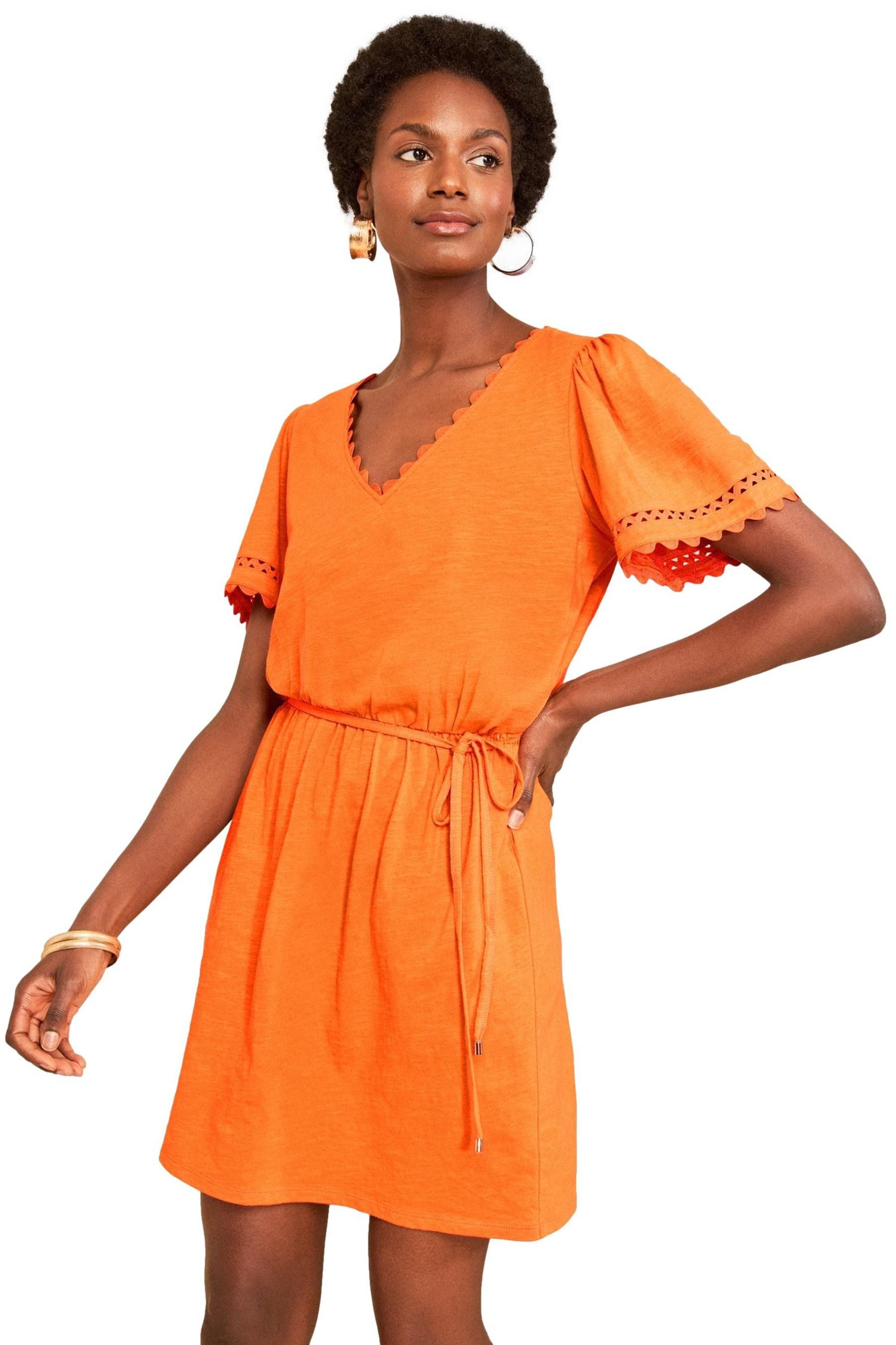 Love & Roses Minikleid Love & Roses Minikleid mit V-Ausschnitt, Regular (1-tlg)