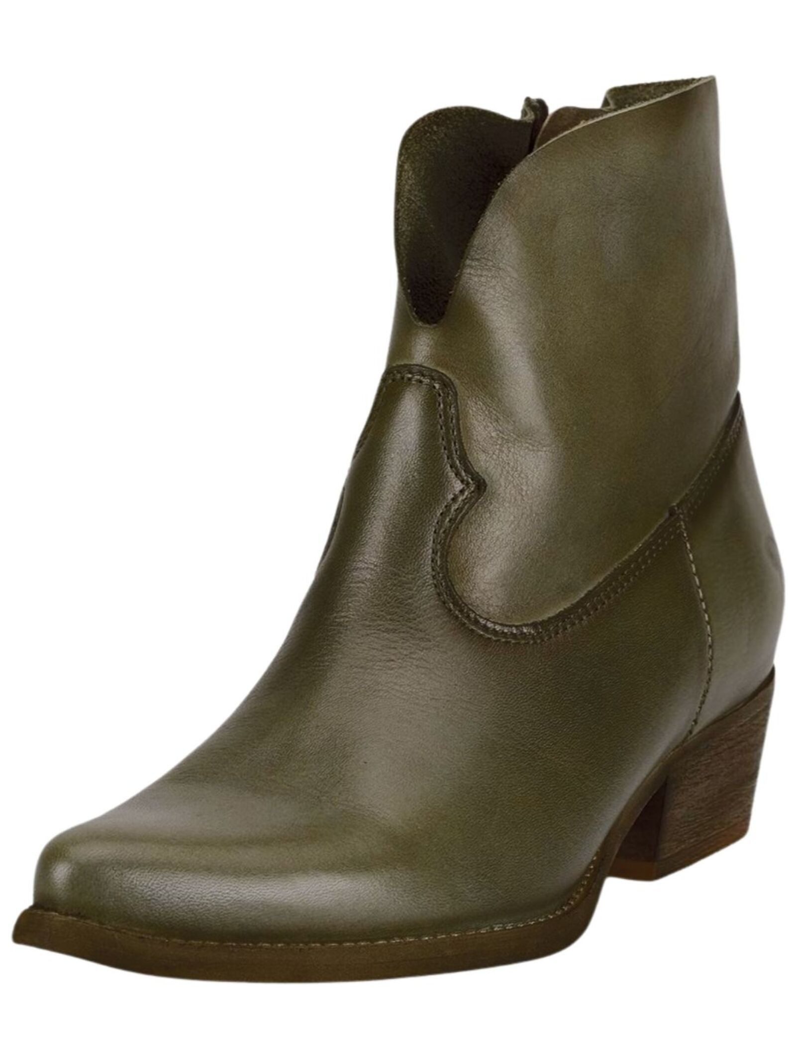 Felmini Stiefelette Leder . Cowboy Stiefelette
