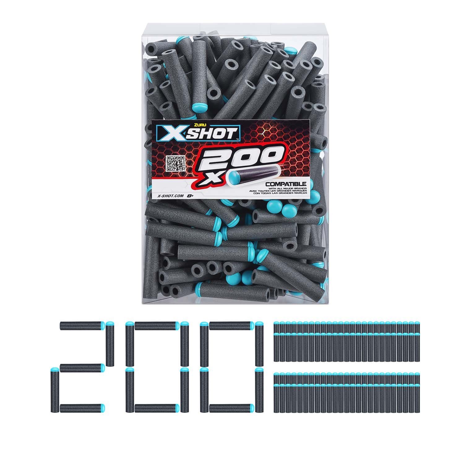 Blaster ZURU 36500 - X-Shot - Excel Nachfüllpackung 200 Darts