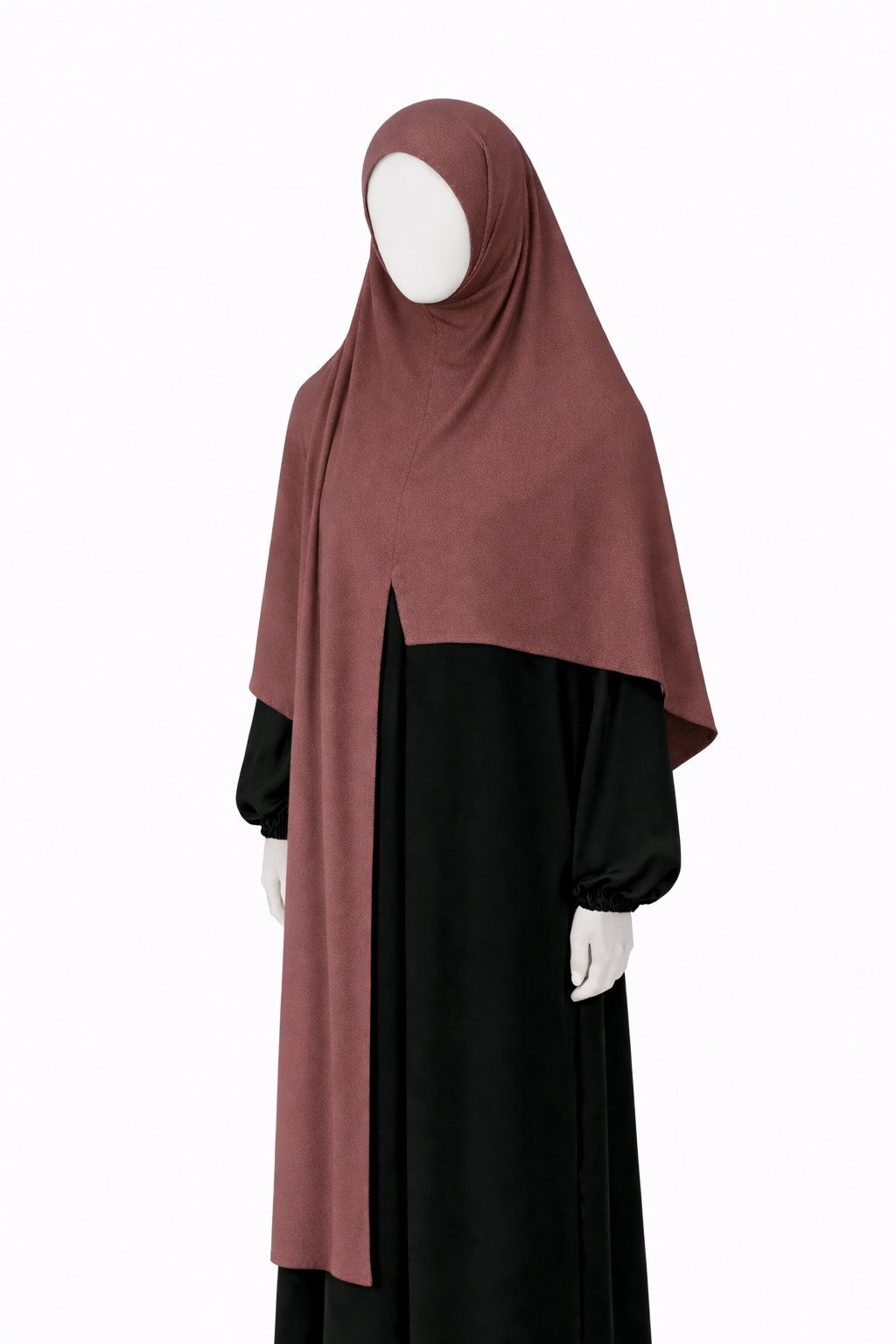 Aymasal Kopftuch Easy Jersey Hijab to-go Kopftuch Schal Tuch Islam Extra lang 180x70, (Einzelstück, 1-St. Einzelartikel), Easy Hijab mit Frontnaht aus Viskose Stretch Komfort