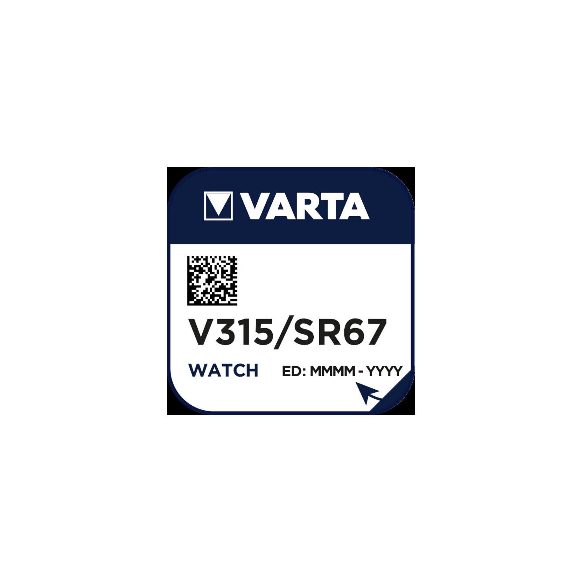VARTA Varta Cons.Varta Uhren-Batterie 1, 55V/20mAh/Silber V 315 Stk.1 Batterie