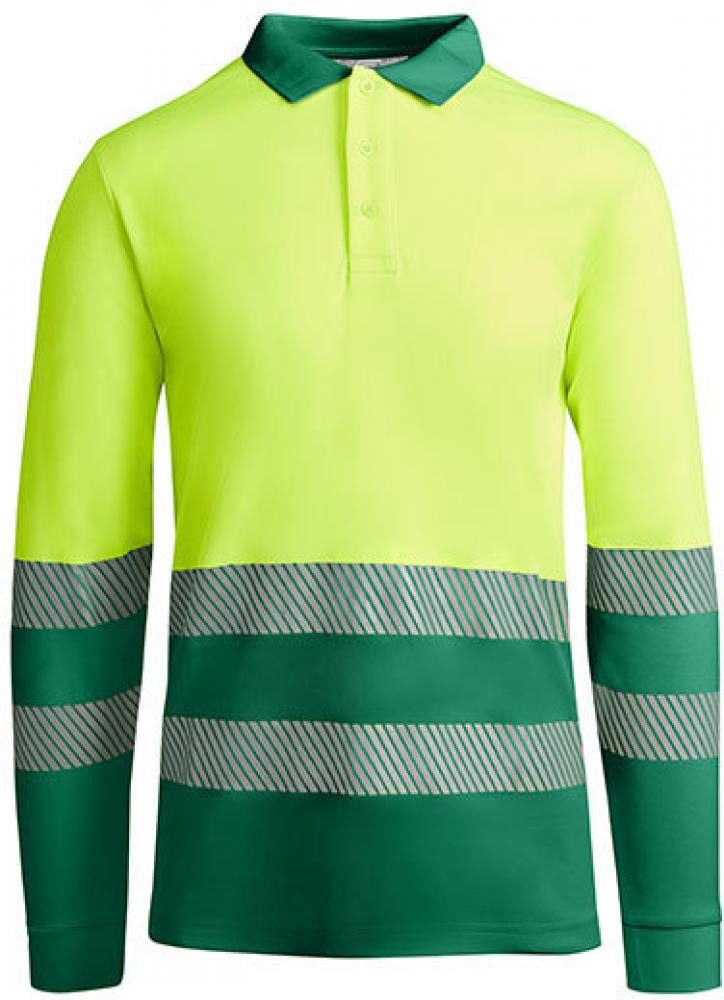 Roly Warnschutz-Shirt Poloshirt Atrio Longsleeve Langarmpoloshirt