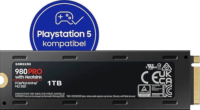 Playstation 7000 5 Samsung kompatibel PRO TB) MB/S interne 980 Heatsink SSD (1 Lesegeschwindigkeit,