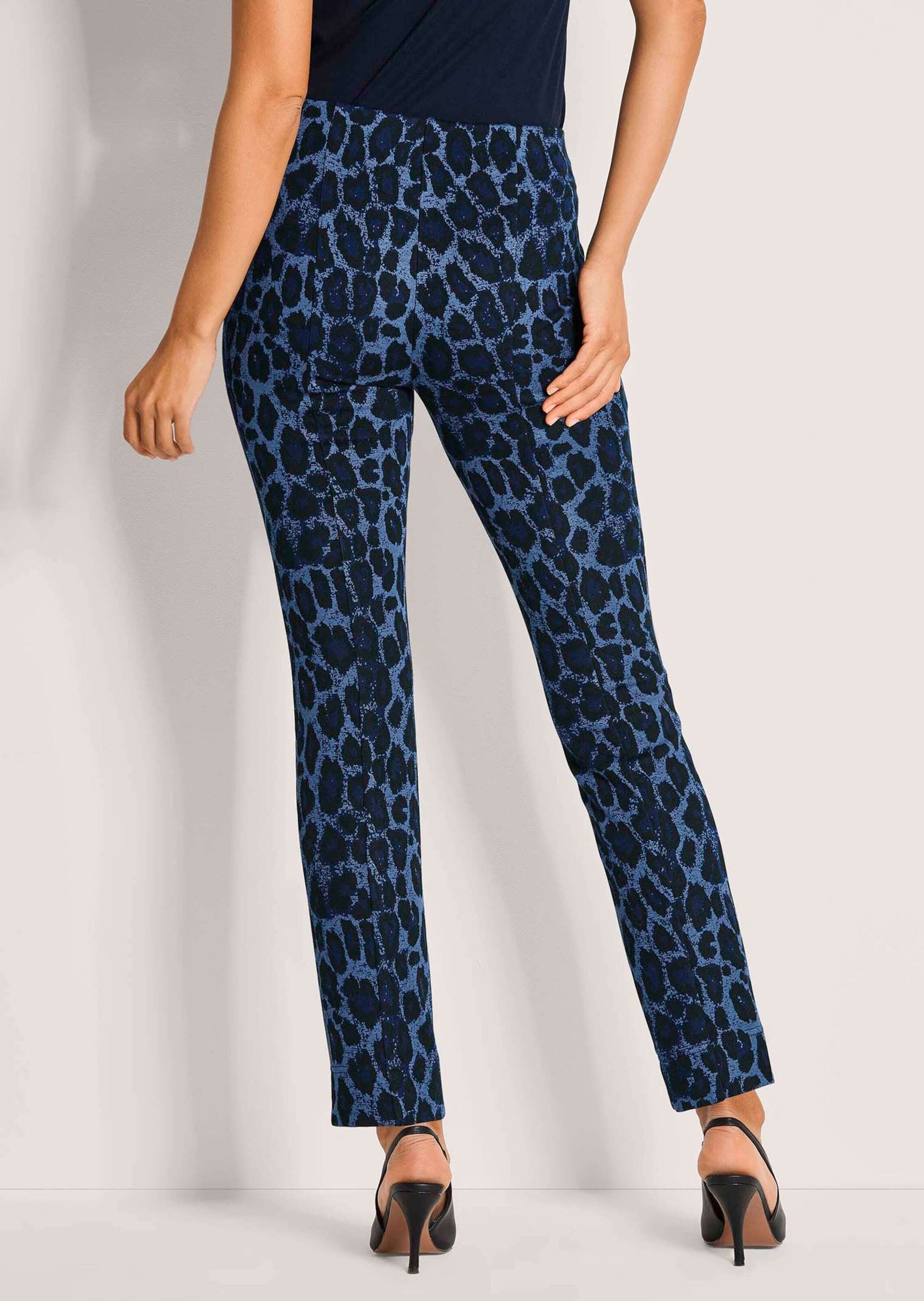MADELEINE Leggings Kurzgröße: Gerade Jersey-Leggings mit Animal-Print Printhose mit elastischem Bund, schmaler Schnitt, Animal-Print