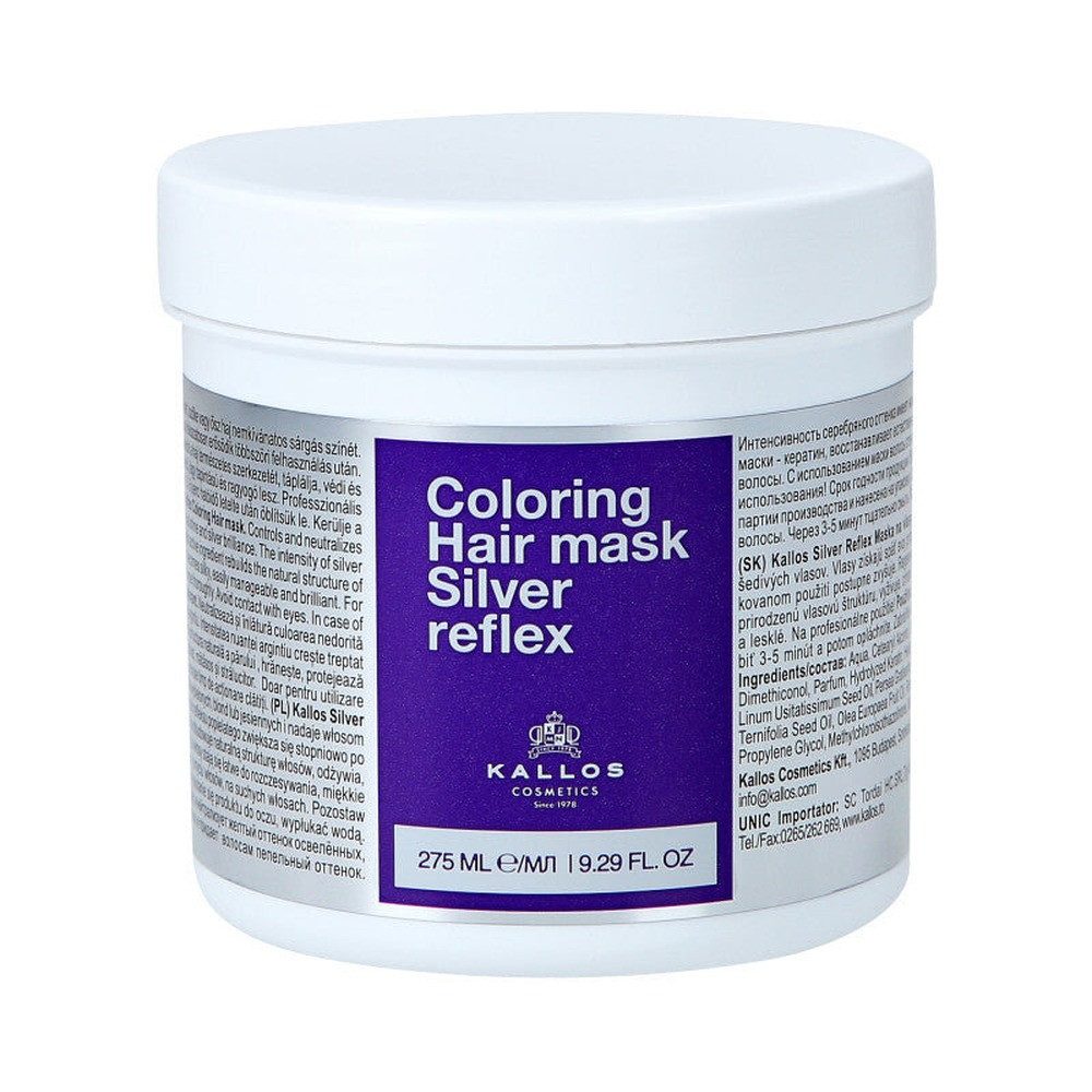 Kallos Cosmetics Haarmaske Kls Farbmaske Silver Reflex 275 ml