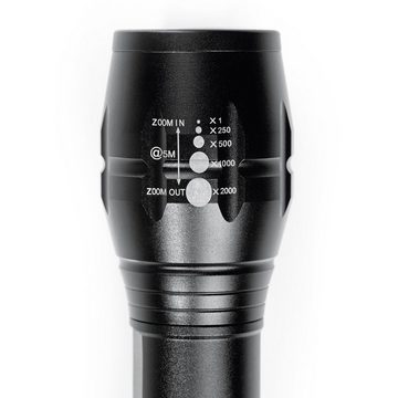 EASYmaxx Taschenlampe, Security Funktions-Taschenlampe 4,5V schwarz