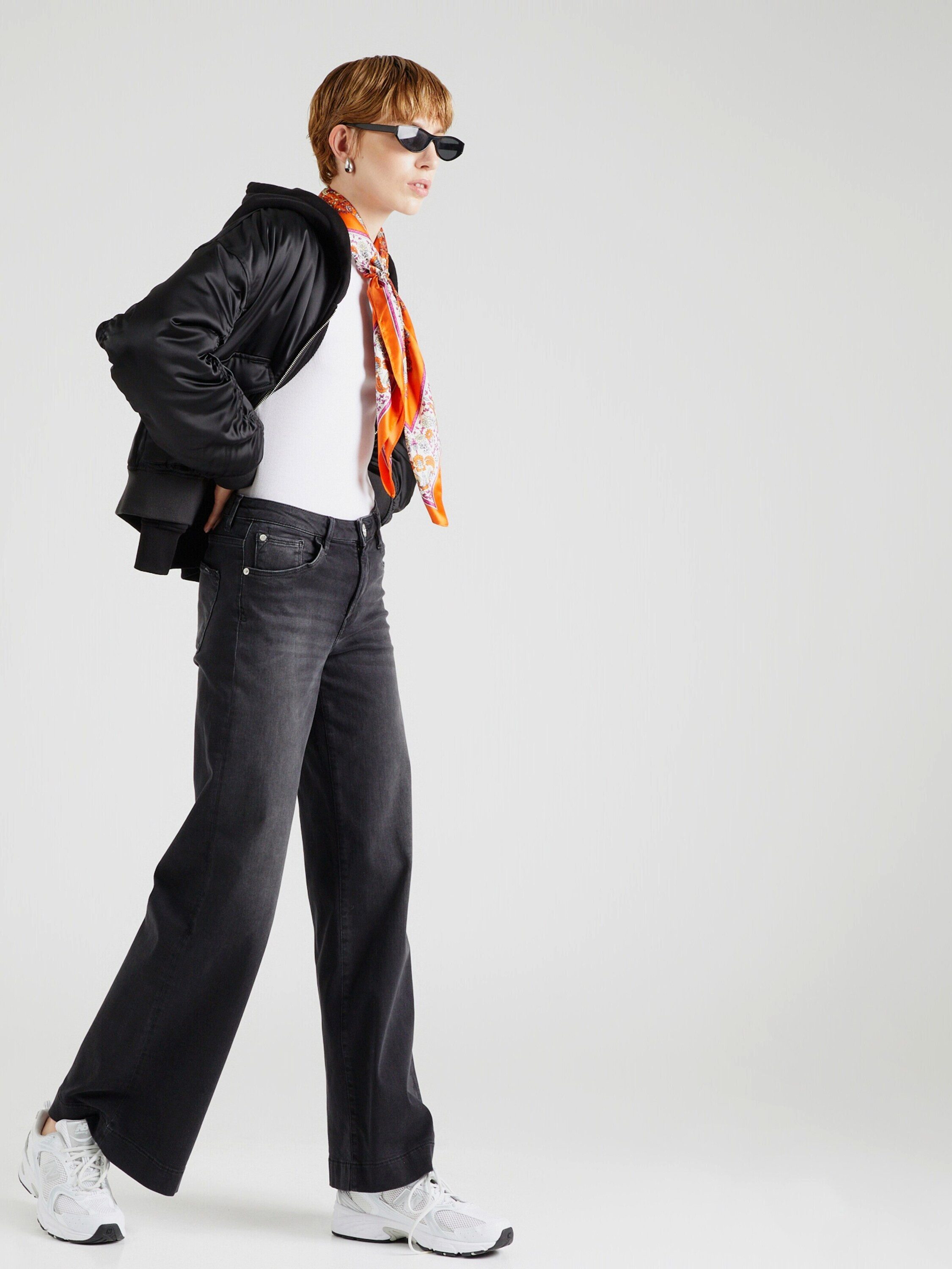 Garcia Weite Jeans (1-tlg) Plain/ohne Details