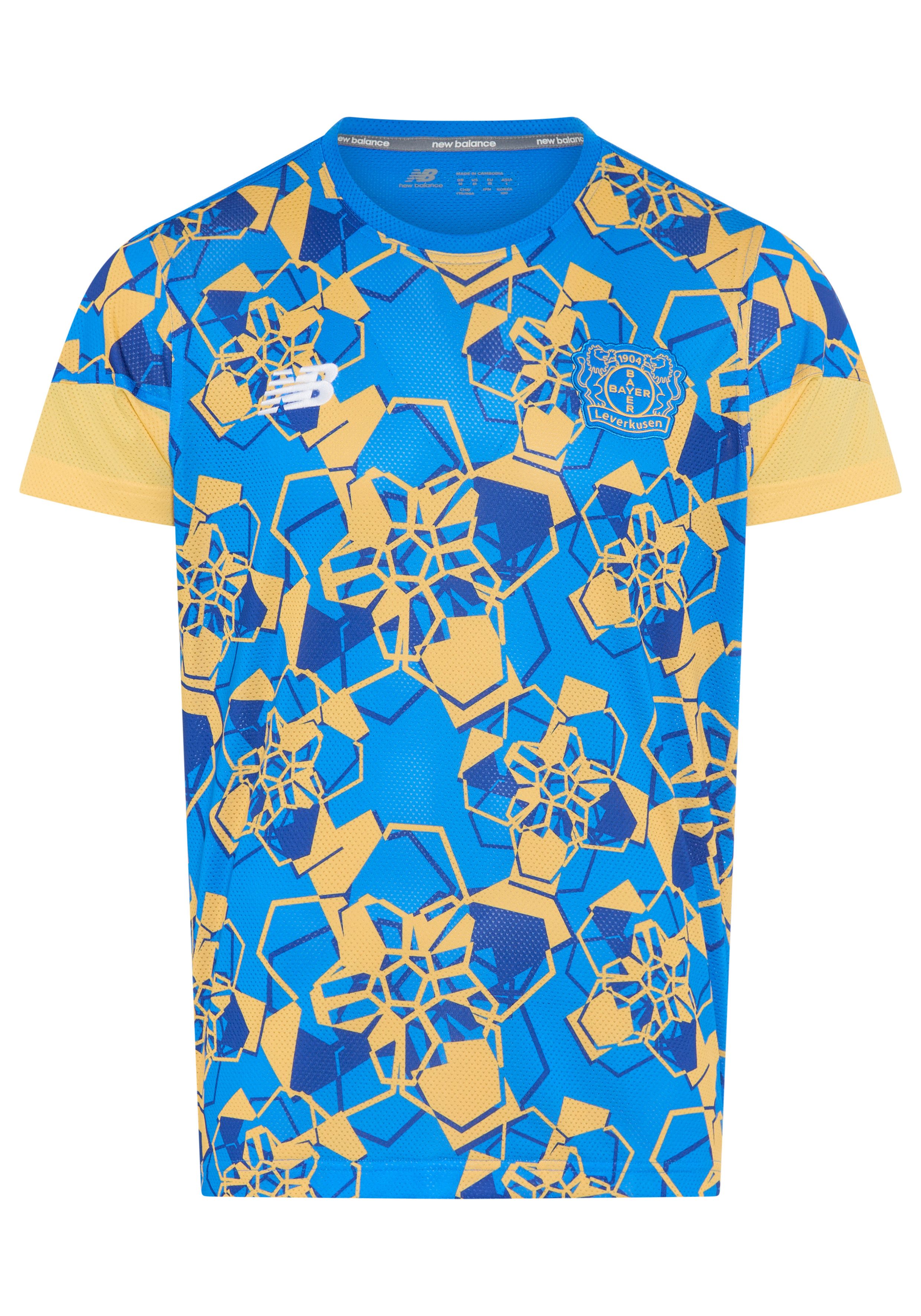 New Balance Trainingsshirt BAYER 04 LEVERKUSEN MATCH JERSEY Kurzarmdesign, für Erwachsene, schnell trocknend, atmungsaktiv