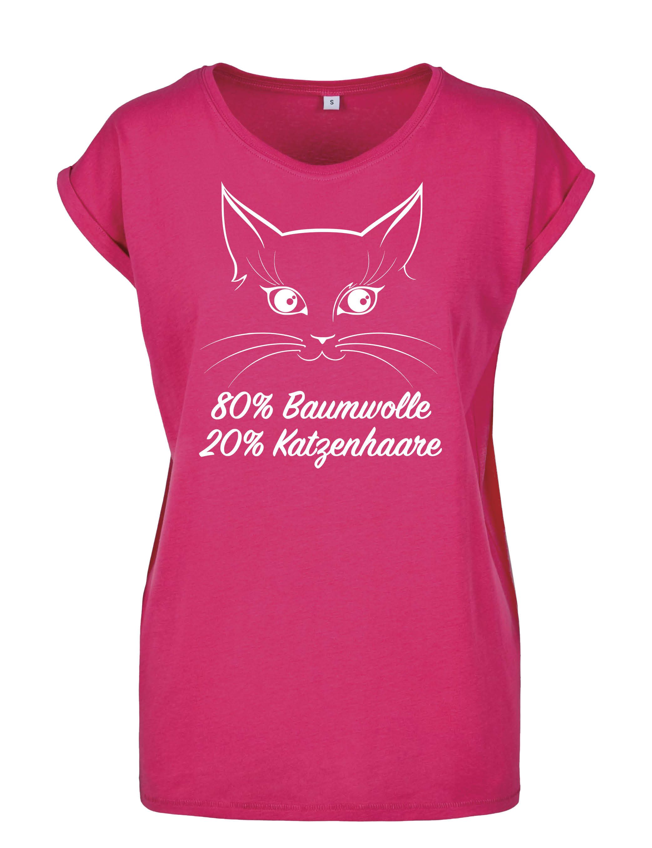 Youth Designz Print-Shirt "Katzenhaare" Damen T-Shirt günstig online kaufen