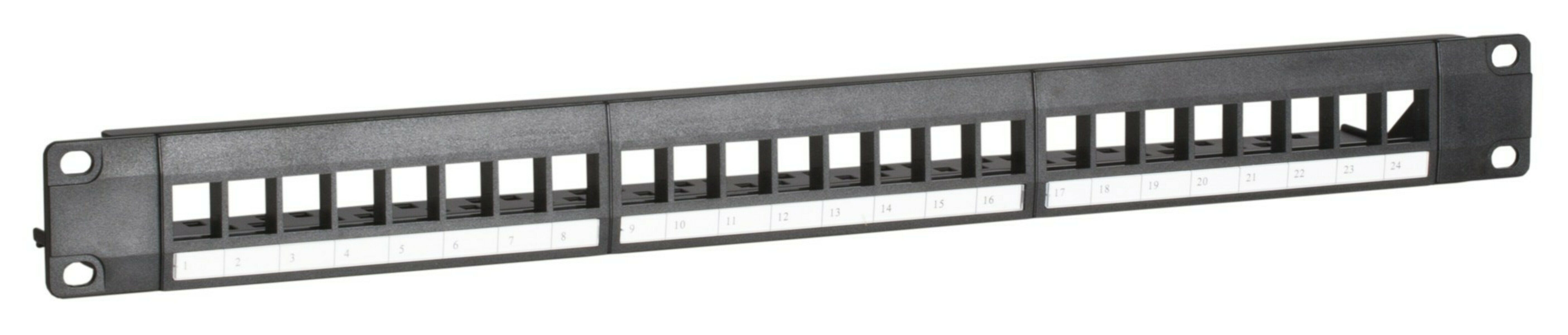 DSIT UTP Keystone-Patchpanel - 24 Ports Unbestückt Netzwerk-Panel (24 Ports)