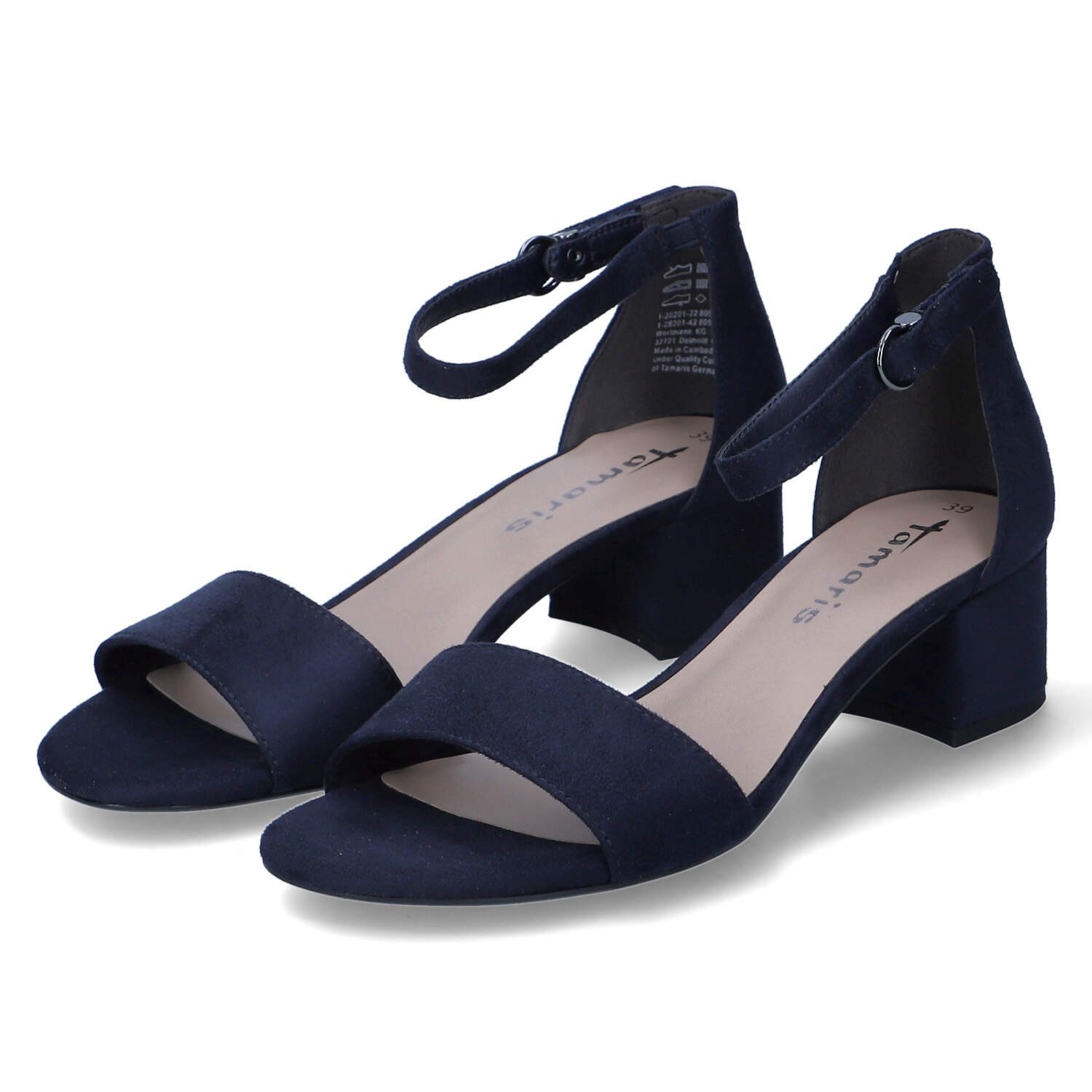 Tamaris Tamaris 1-28201-42/805 Damen Textil blau Sandalette günstig online kaufen