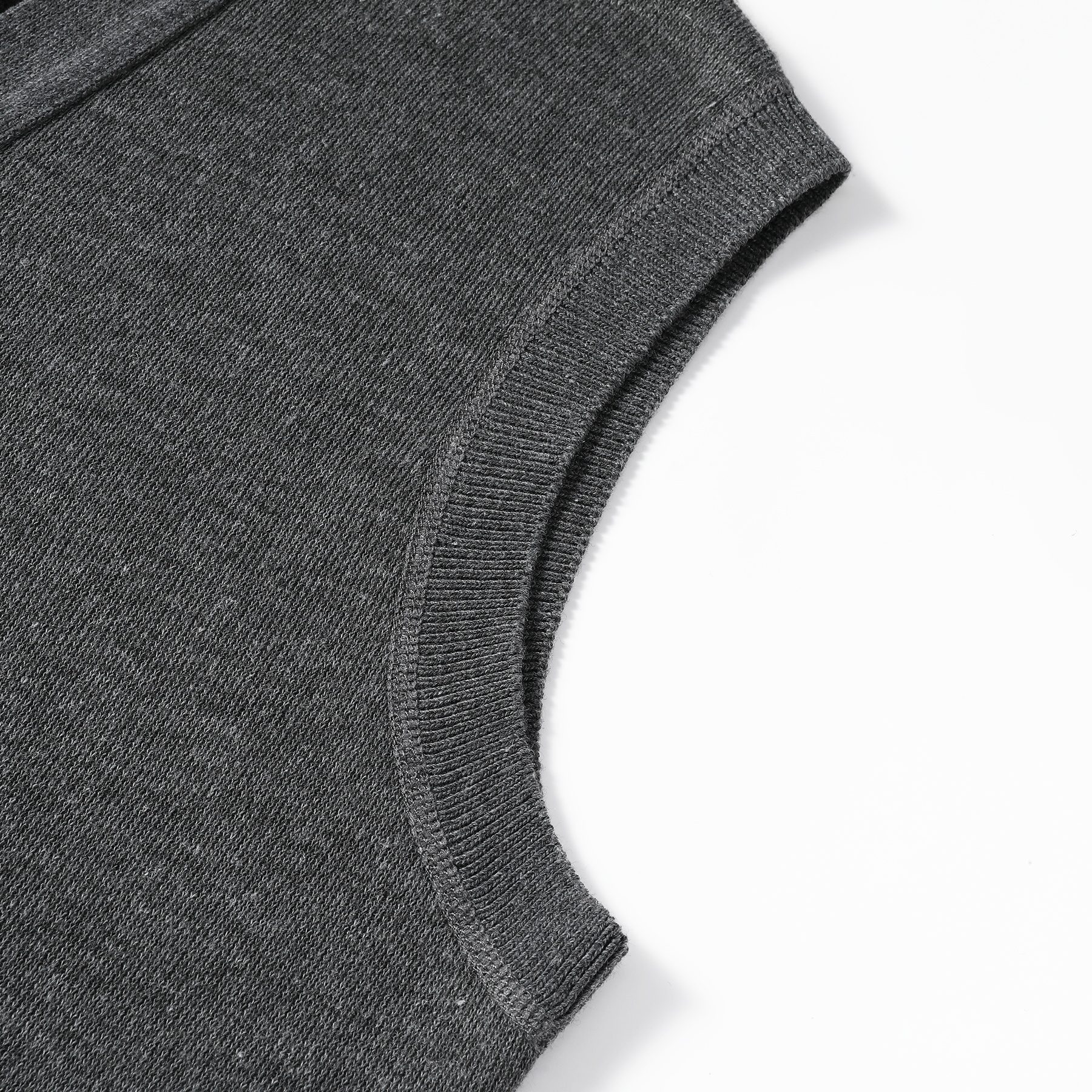 Allthemen Strickweste Herren Britische Strickweste mit V-Ausschnitt winddicht mit Futter – Bild 5 von 5