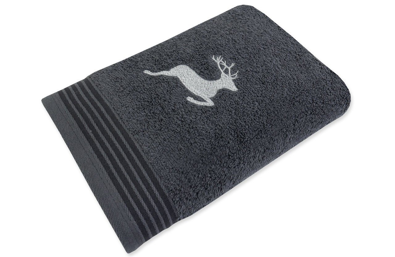 framsohn frottier Handtuch Frottierserie Hirsch Gästetuch Handtuch Duschtuc günstig online kaufen