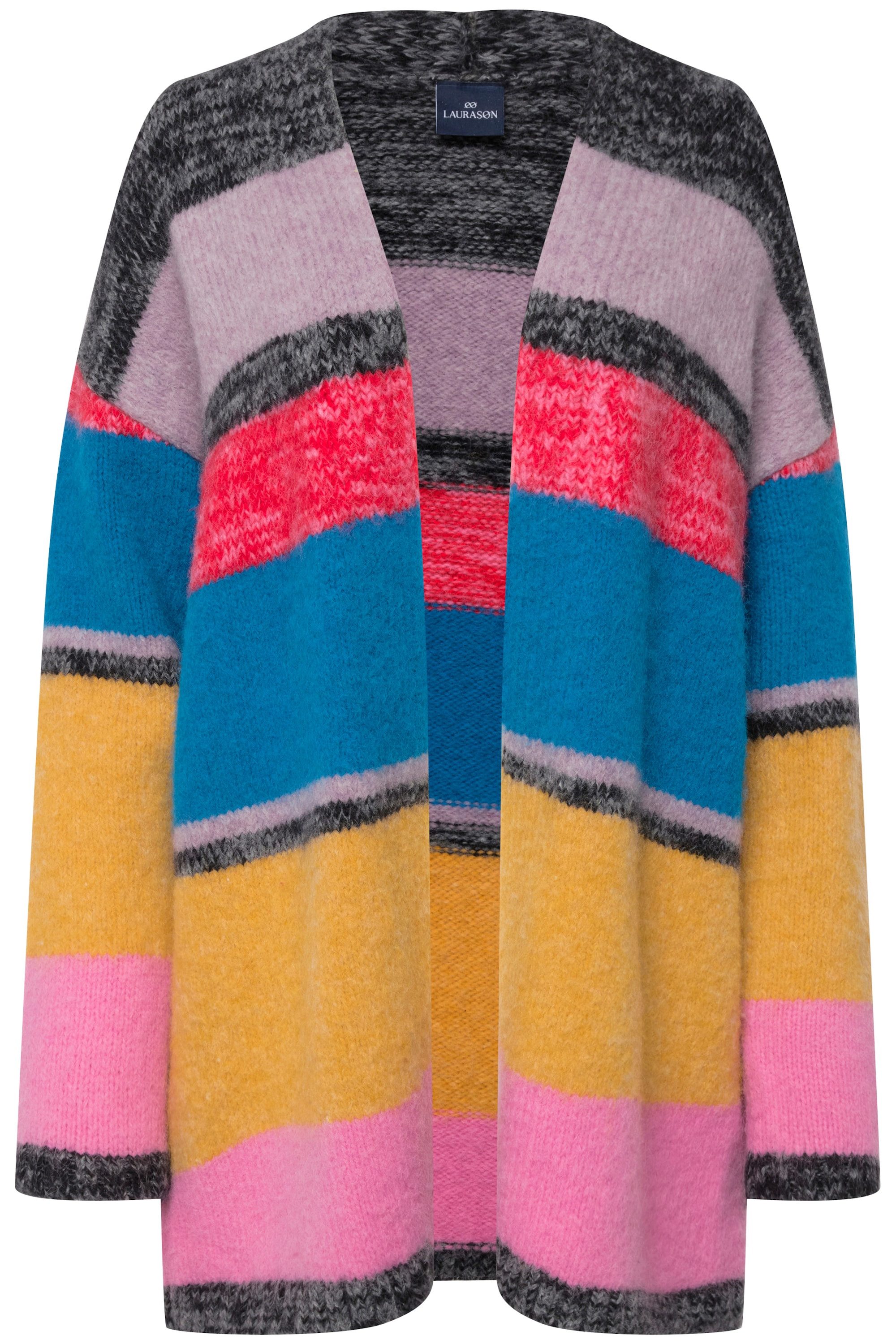 Laurasøn Strickjacke Strickjacke multicolor offene Form günstig online kaufen