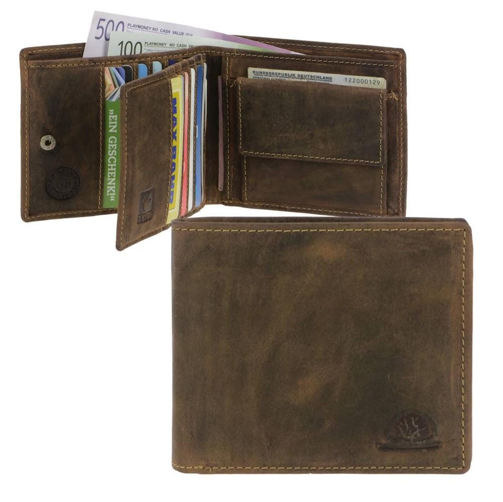 Geldbörse Vintage RFID Schutz Herren Portemonnaie mit vielen Kartenfächern