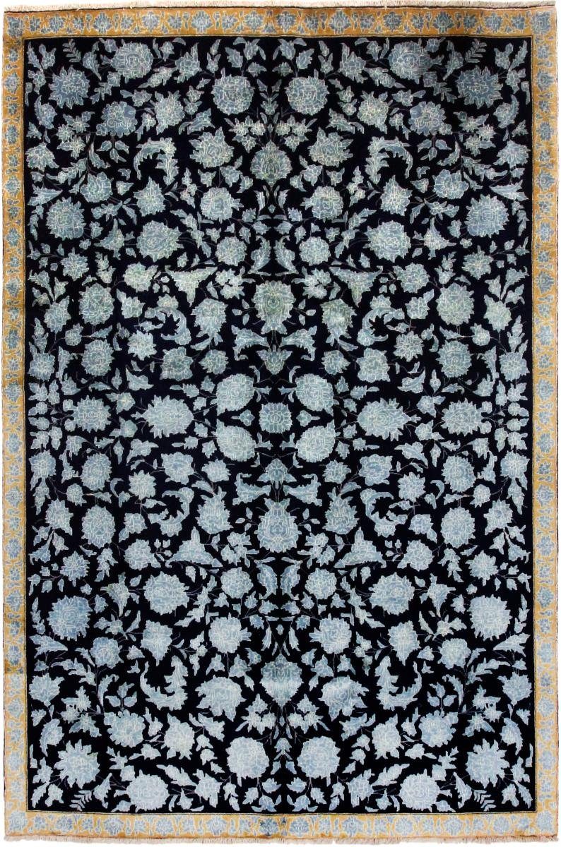 Orientteppich Hamadan 124x193 rechteckig, Höhe: Handgeknüpfter Nain Perserteppich, mm / Trading, 8 Orientteppich