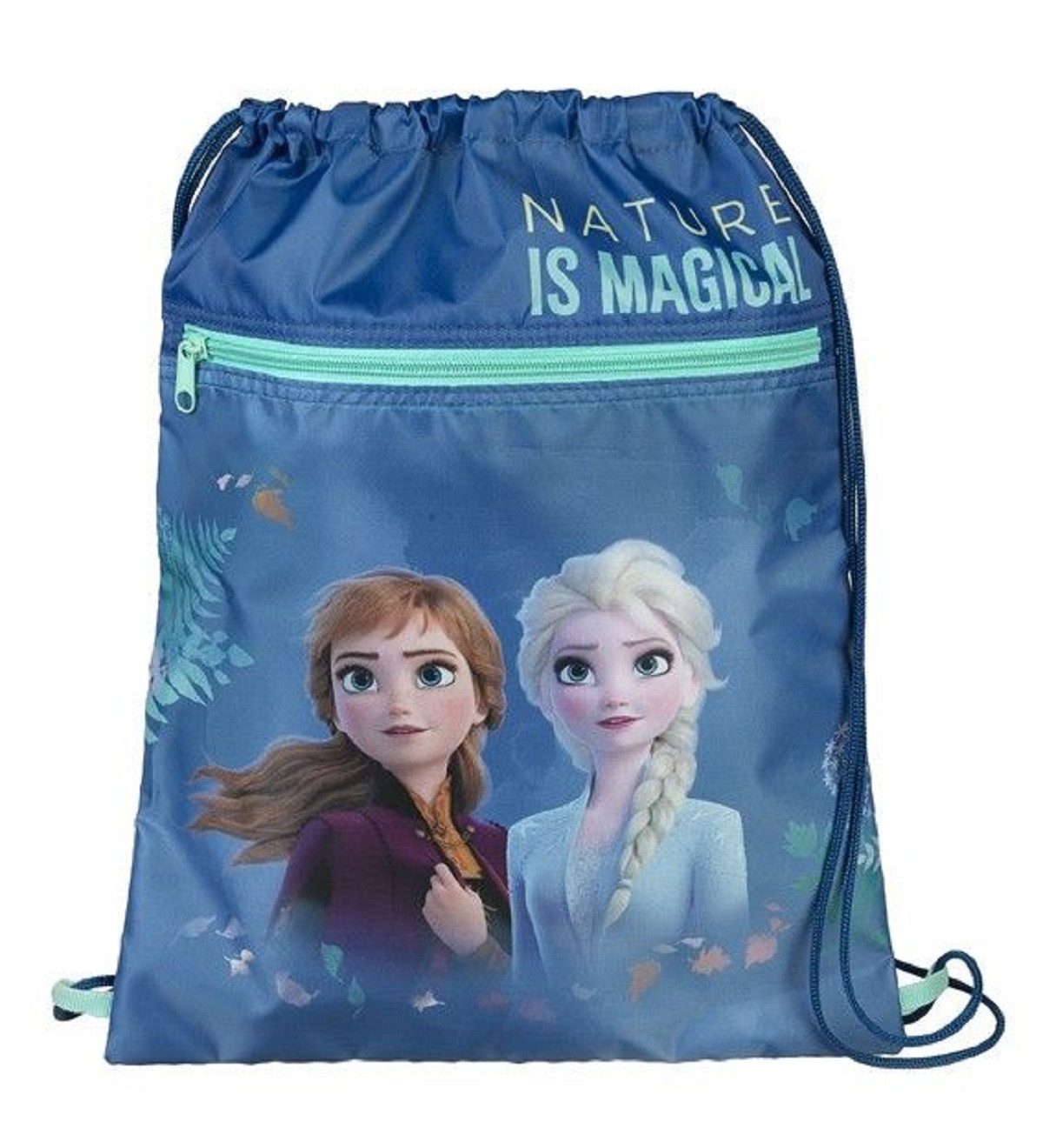 Disney Turnbeutel Frozen Trainingstasche für Mädchen mit leichtem Design
