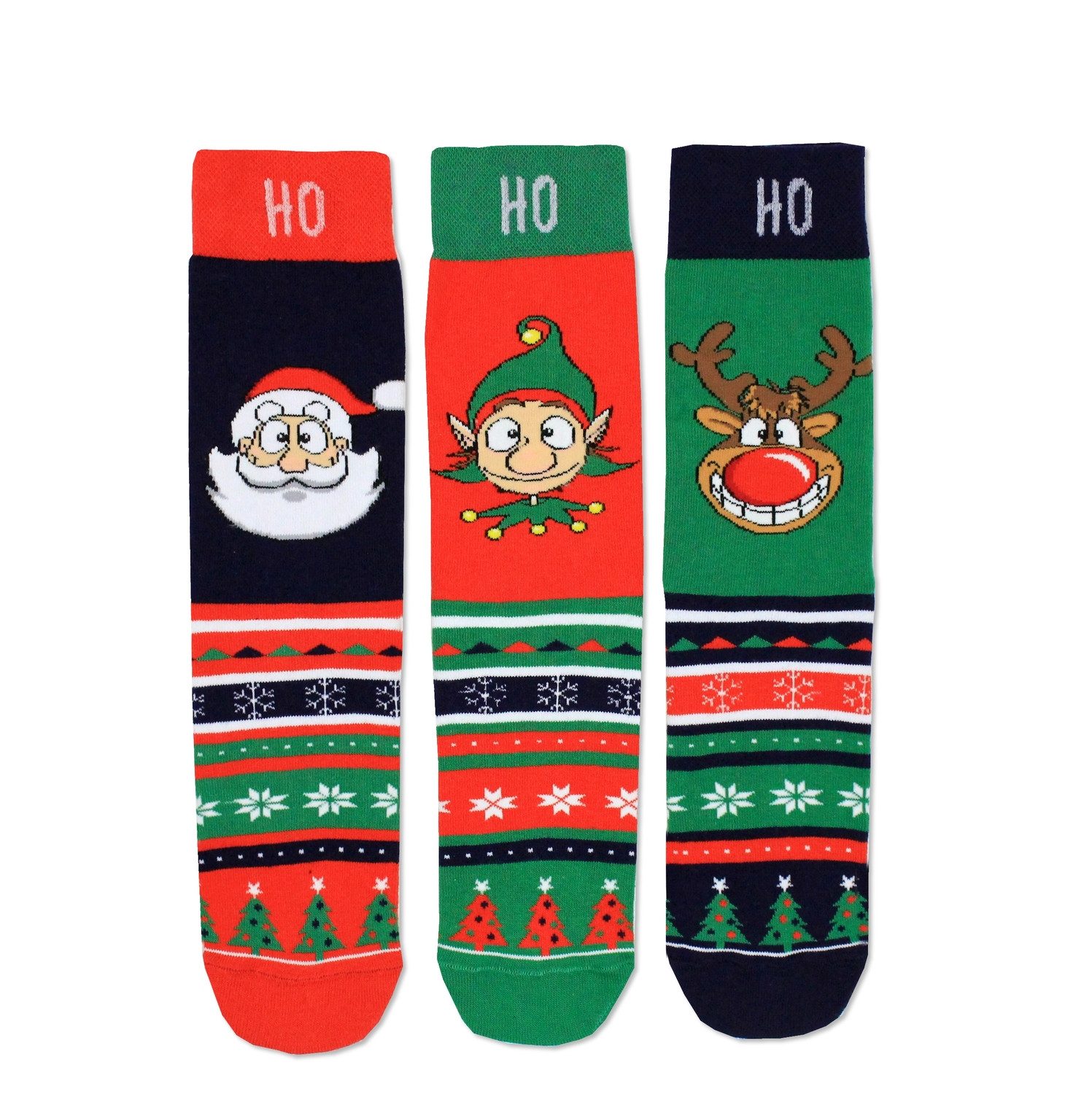 United Oddsocks Freizeitsocken Noah Weihnachten Oddsocks Socken in 39-46 im 3er Set