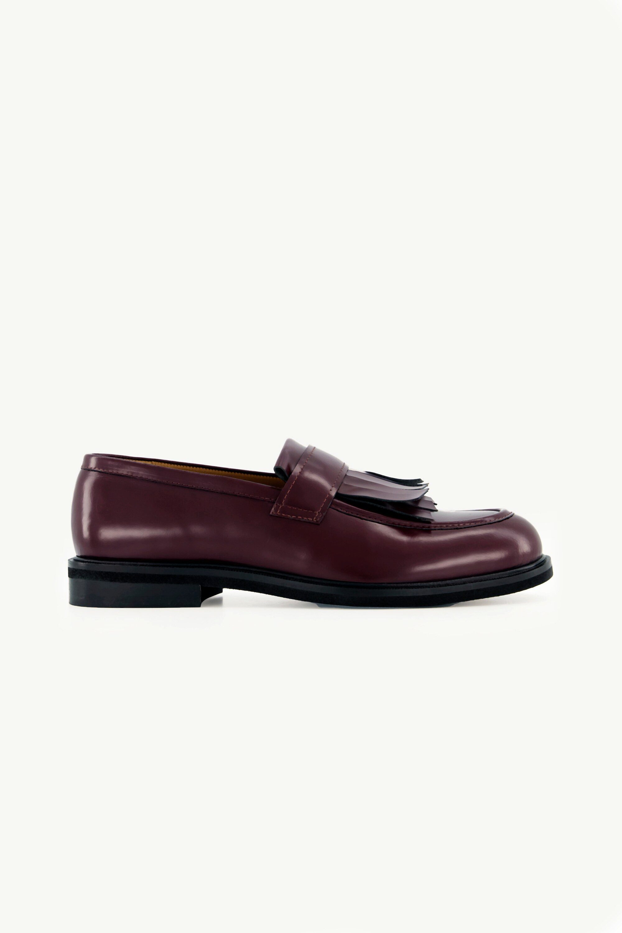 Ulla Popken Leder-Loafer Fransen Lederfutter Weite günstig online kaufen