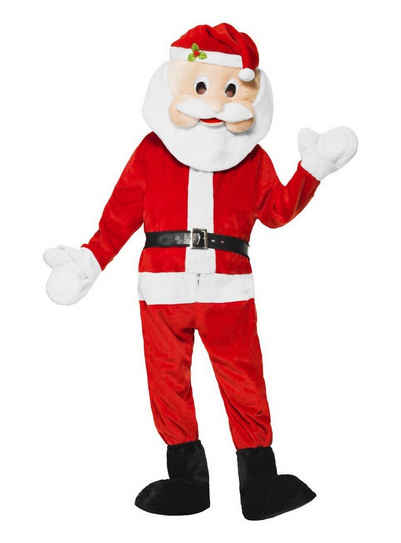Smiffys Kostüm Flauschiger Weihnachtsmann, Imposantes Ganzkörperkostüm für festliche Anlässe