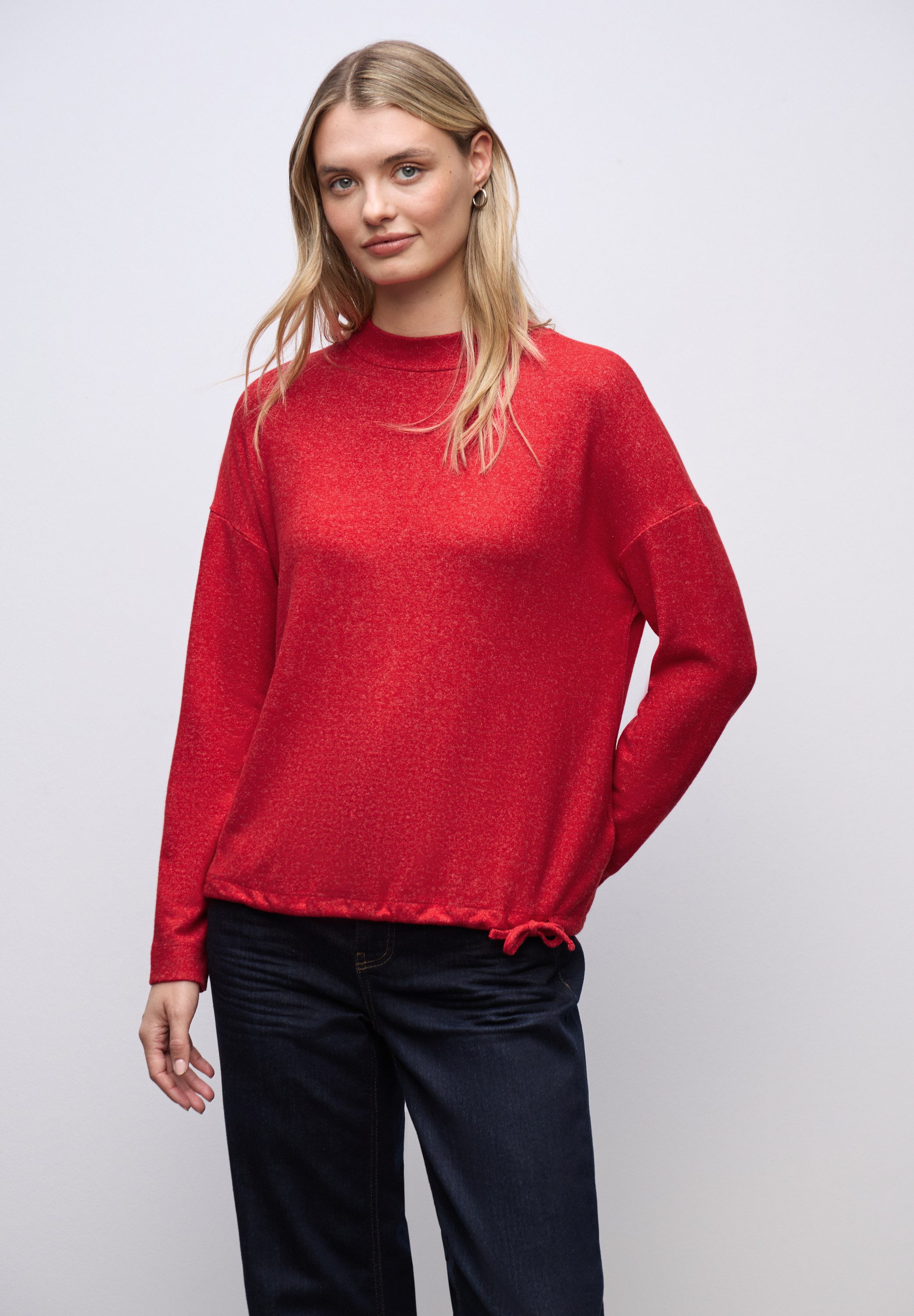 STREET ONE Langarmshirt aus strecthigem Viskosematerial