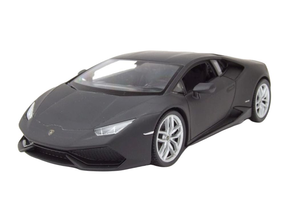Welly Modellauto Lamborghini Huracan LP610-4 2015 matt schwarz, Maßstab 1:24