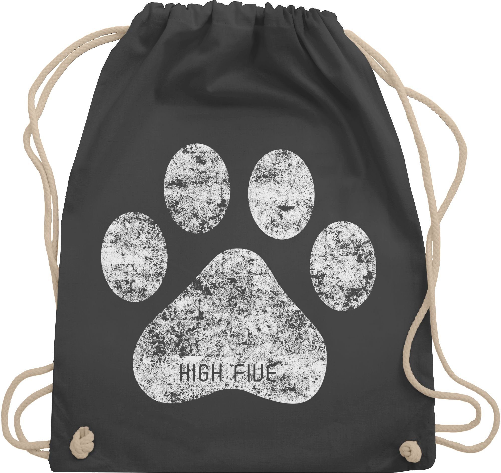 Shirtracer Turnbeutel High Five Hunde Pfote, günstig online kaufen