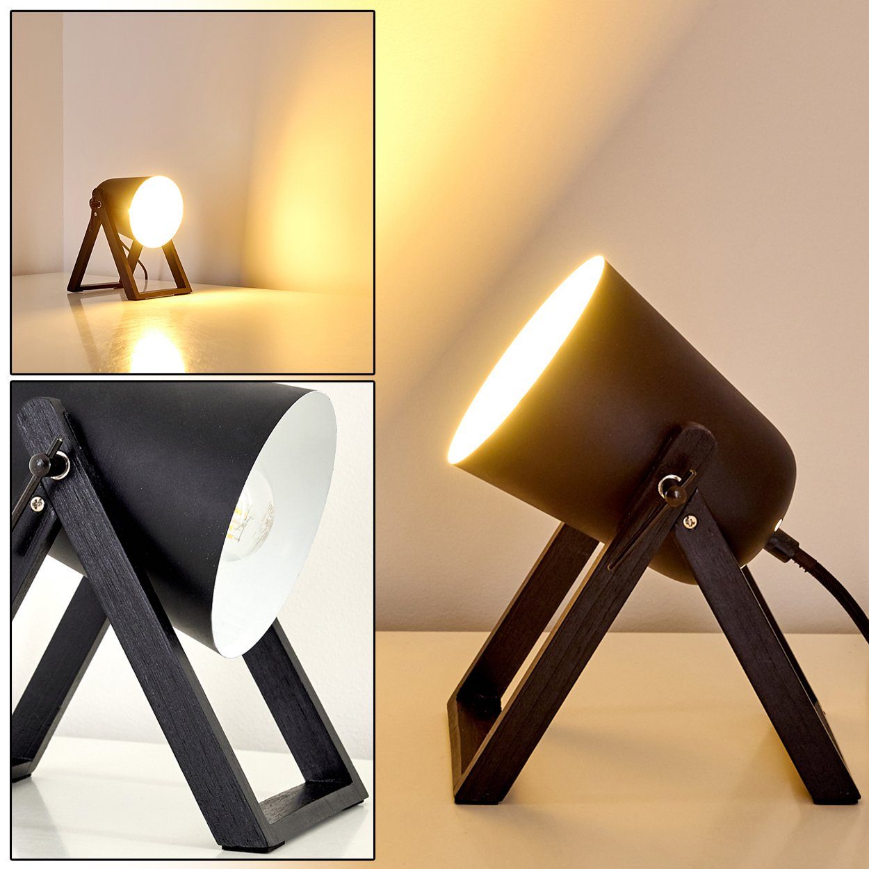 hofstein Tischleuchte Nacht Tisch Lampe Vintage günstig online kaufen