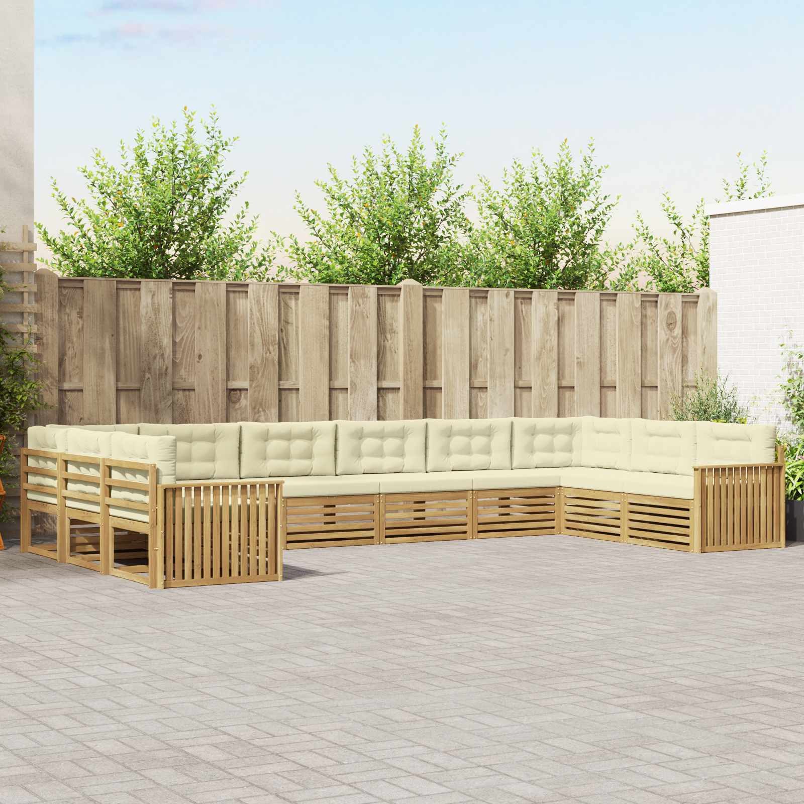 vidaXL Gartensofa Sofagarnituren 10 Stk., 10 Teile